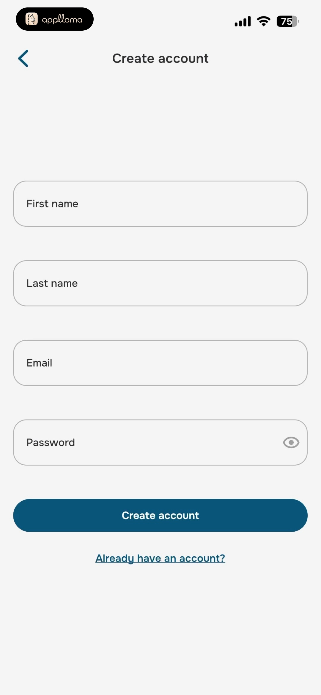 Create Account