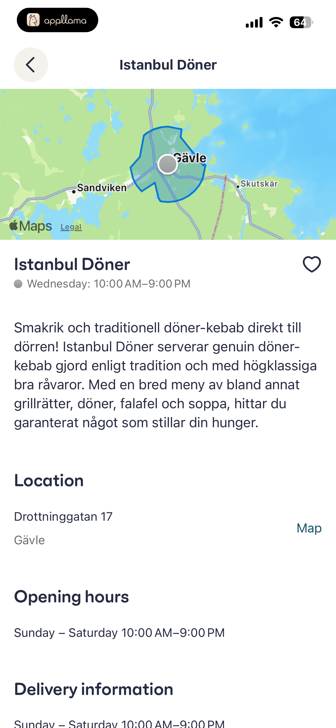 Restaurant Details
