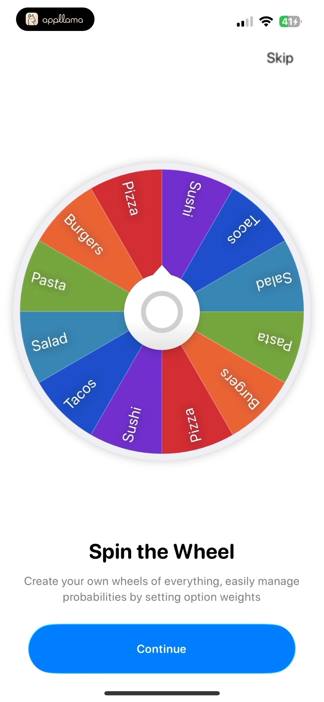 Onboarding Wheel Intro