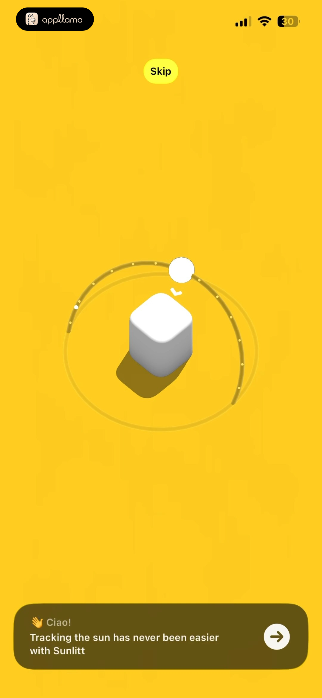 Sunlitt: Sun tracker & seeker home screen