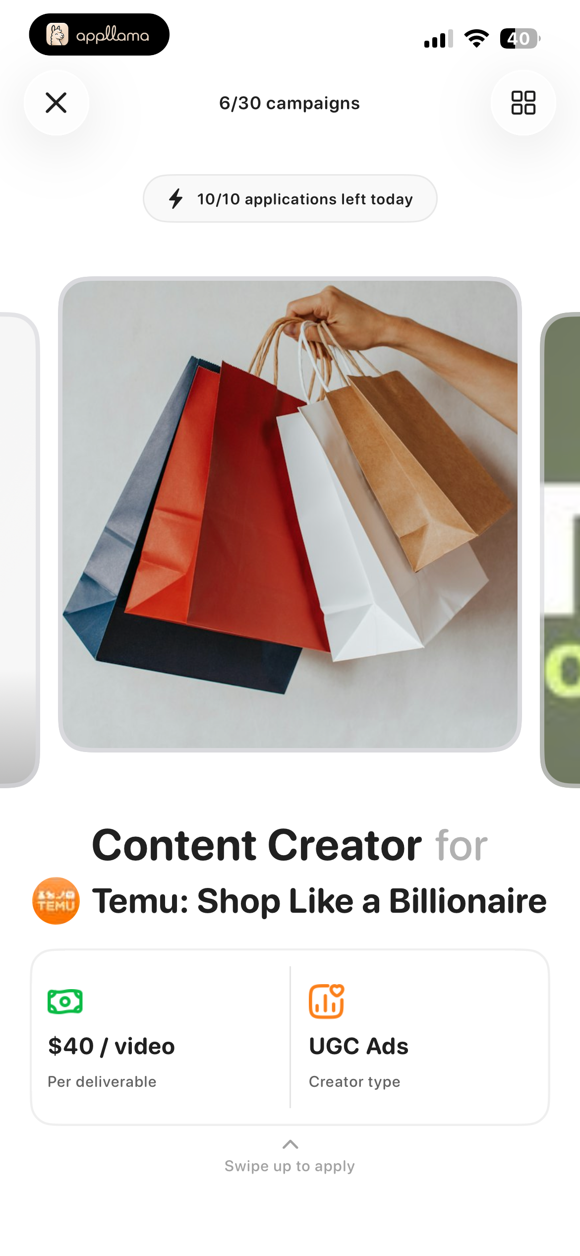 Temu Campaign Detail