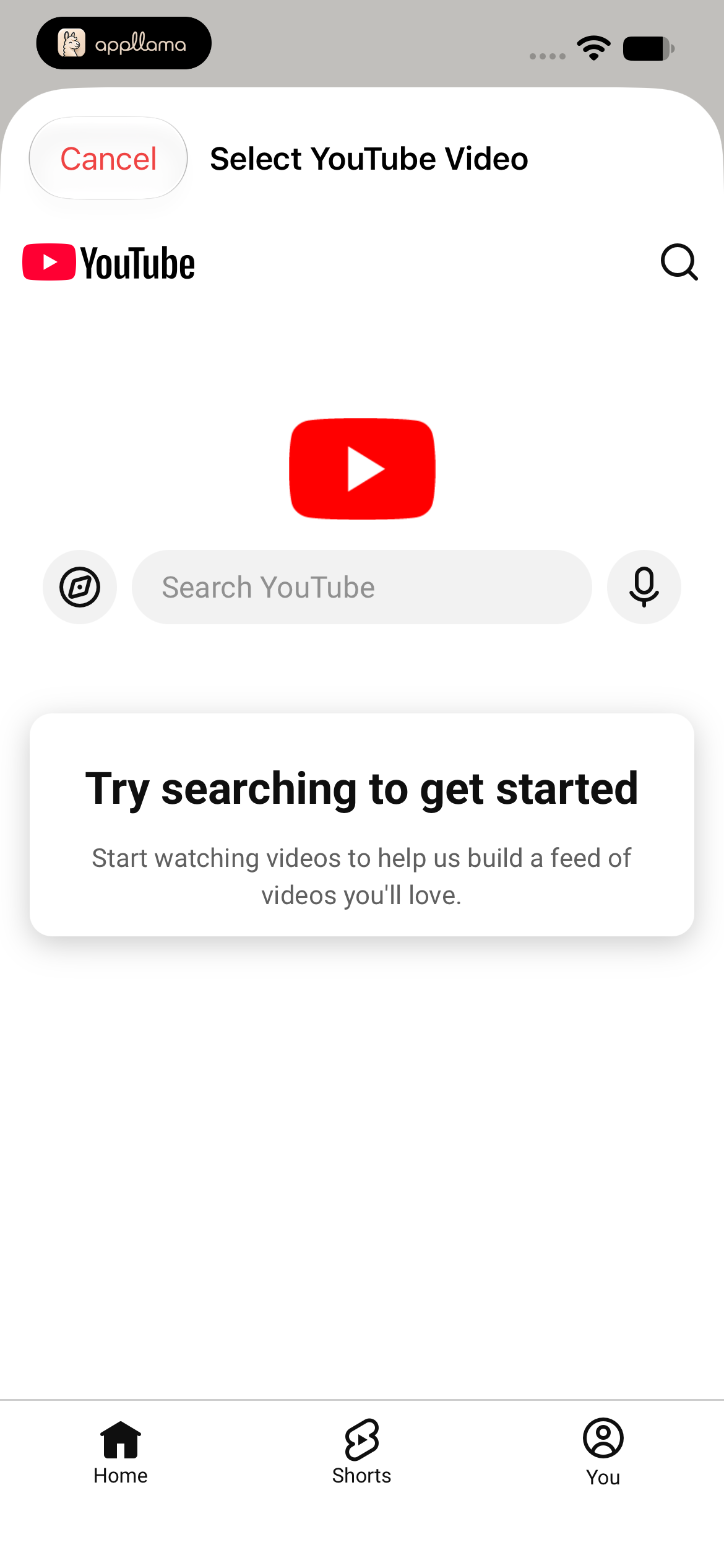 YouTube Video Picker