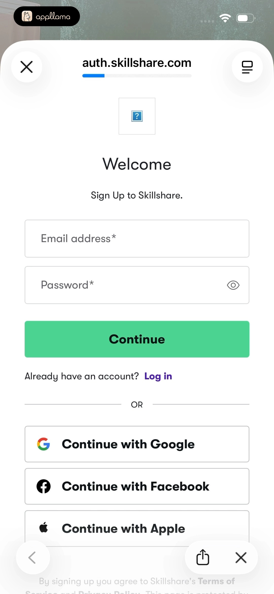 Sign Up