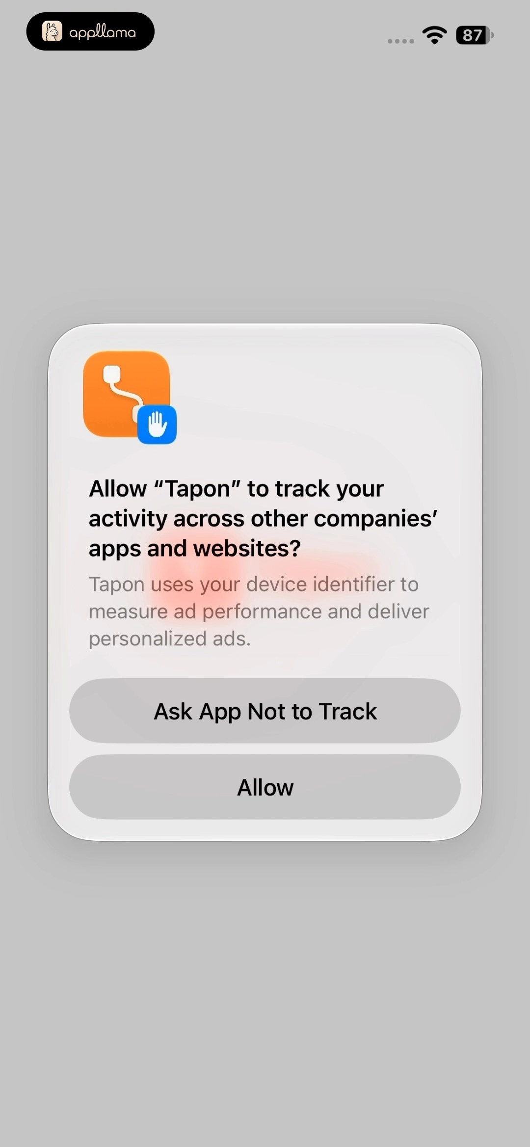 App Tracking Permission