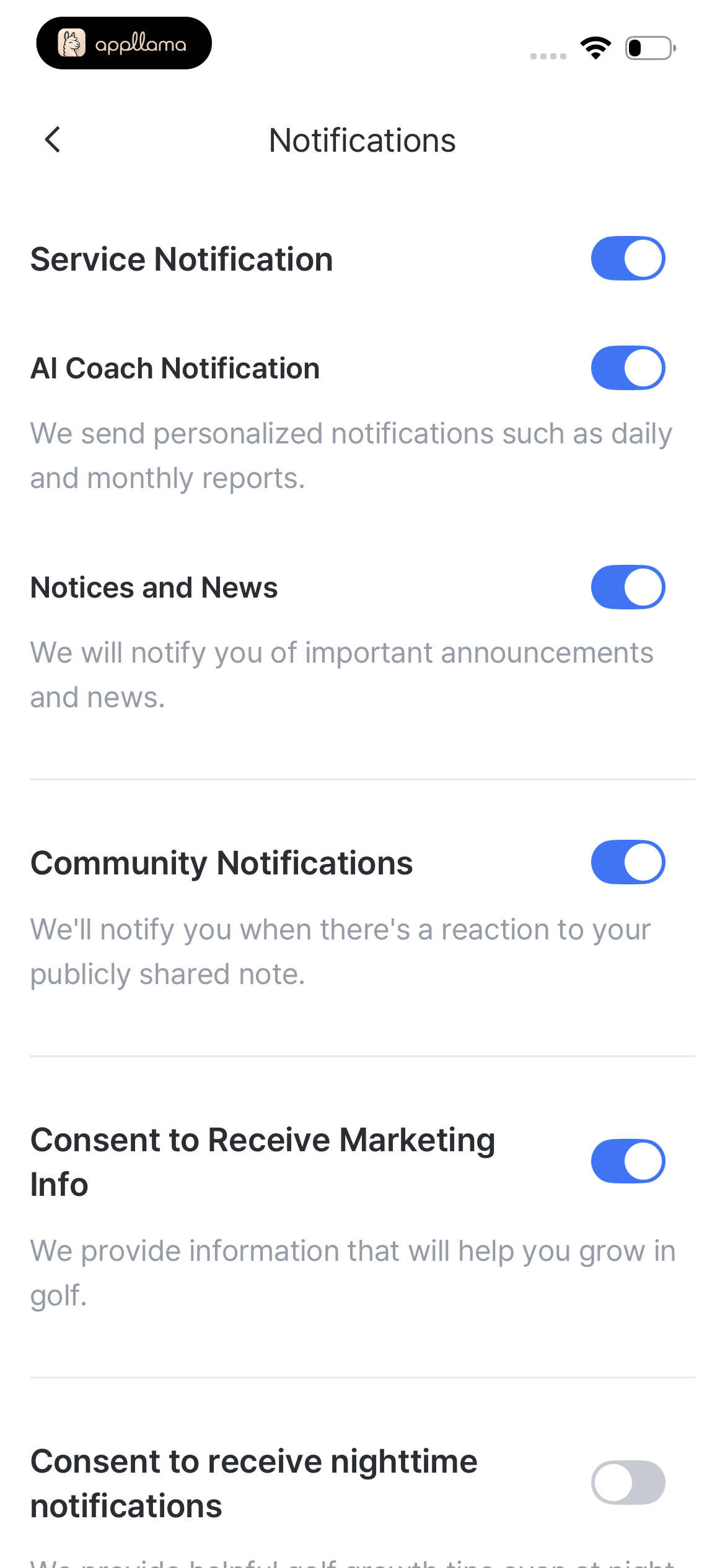 Notifications