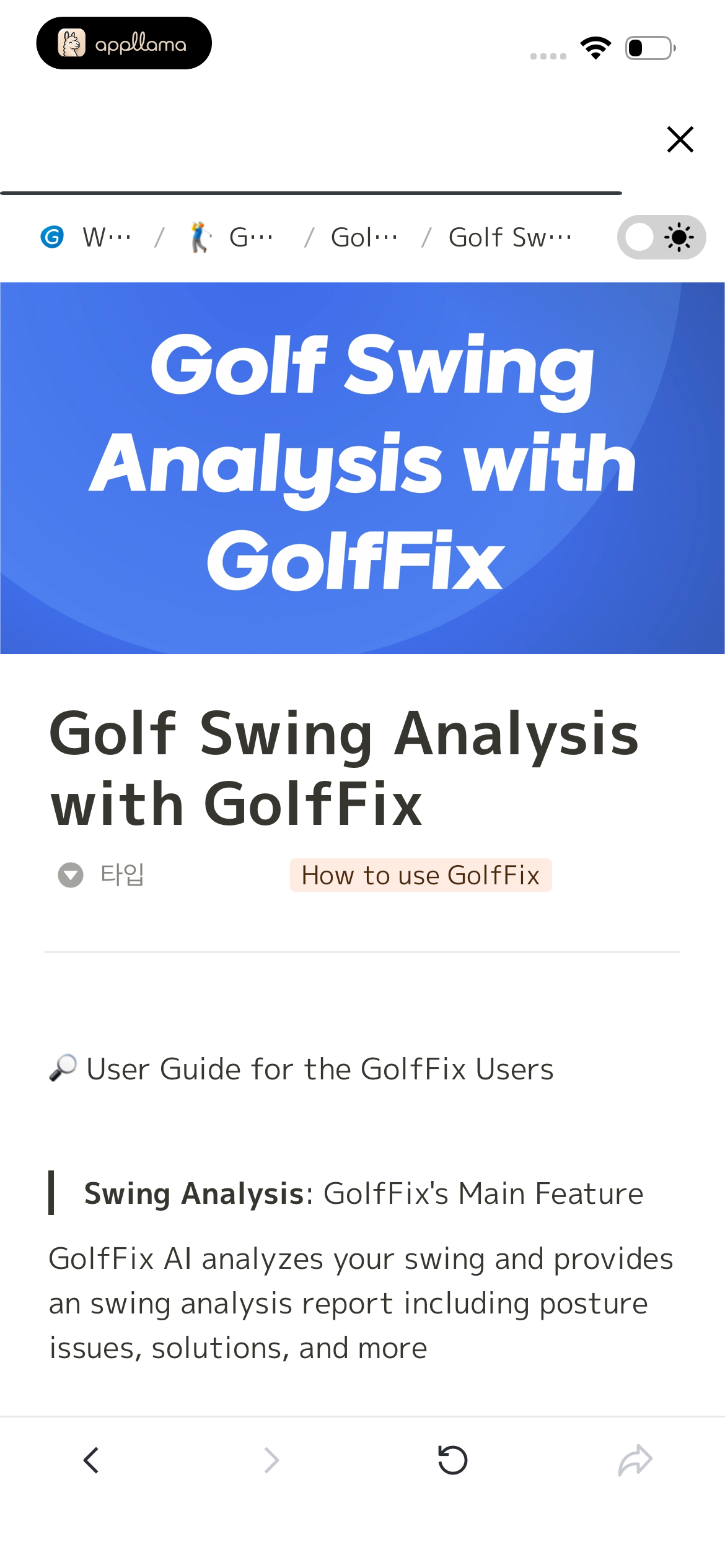 Swing Analysis Guide