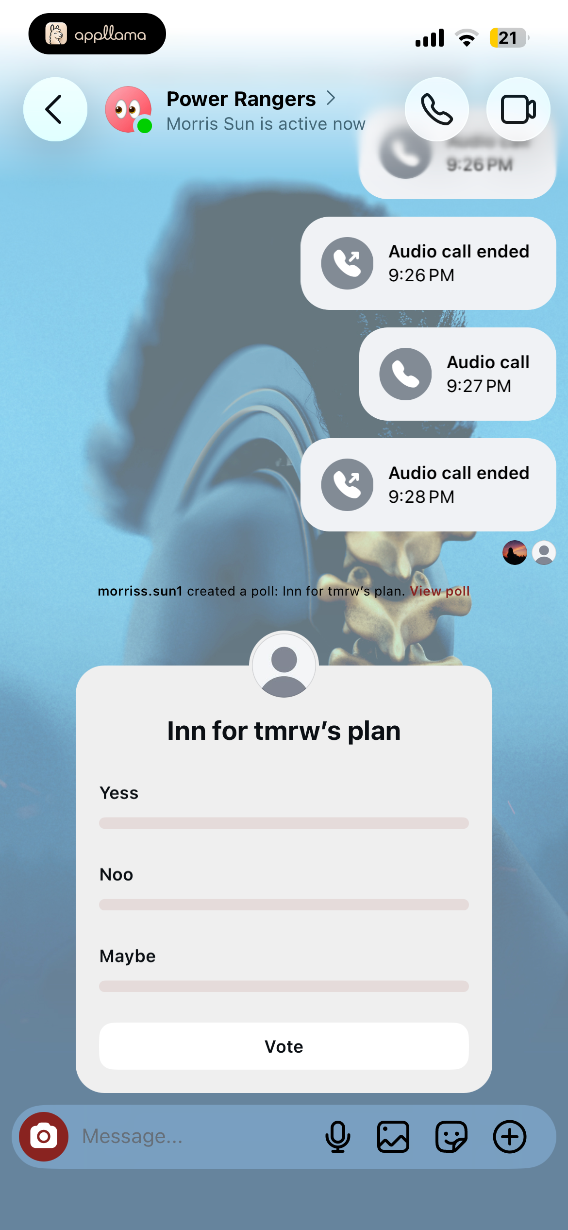 Poll Message