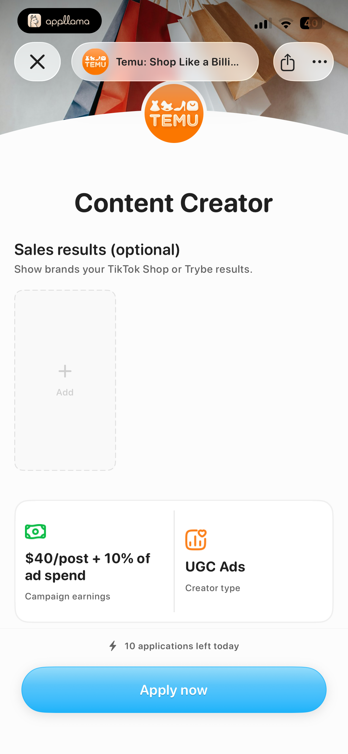 Campaign Application