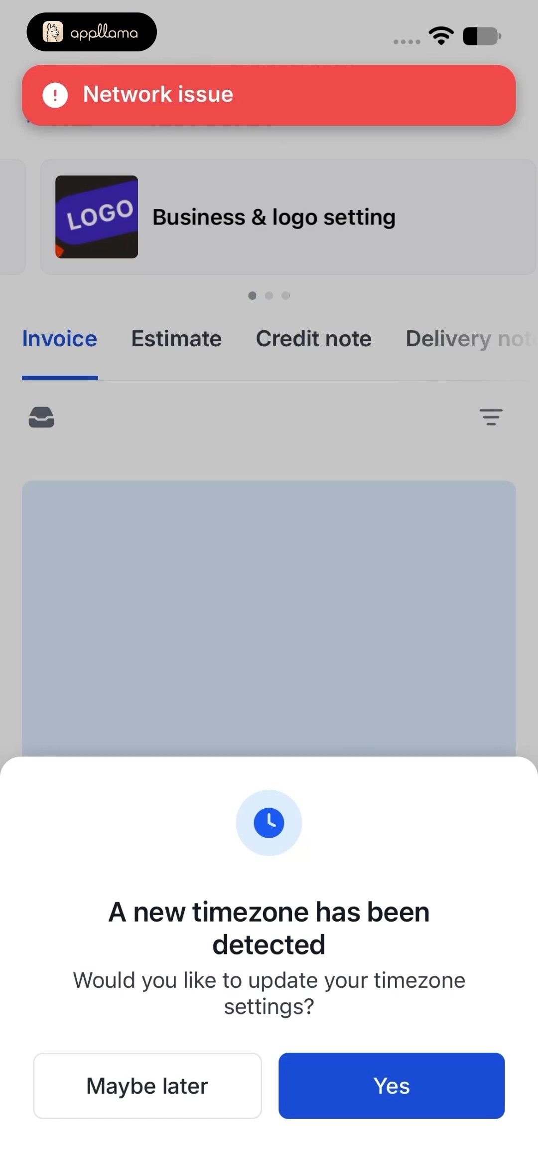Timezone Prompt With Error