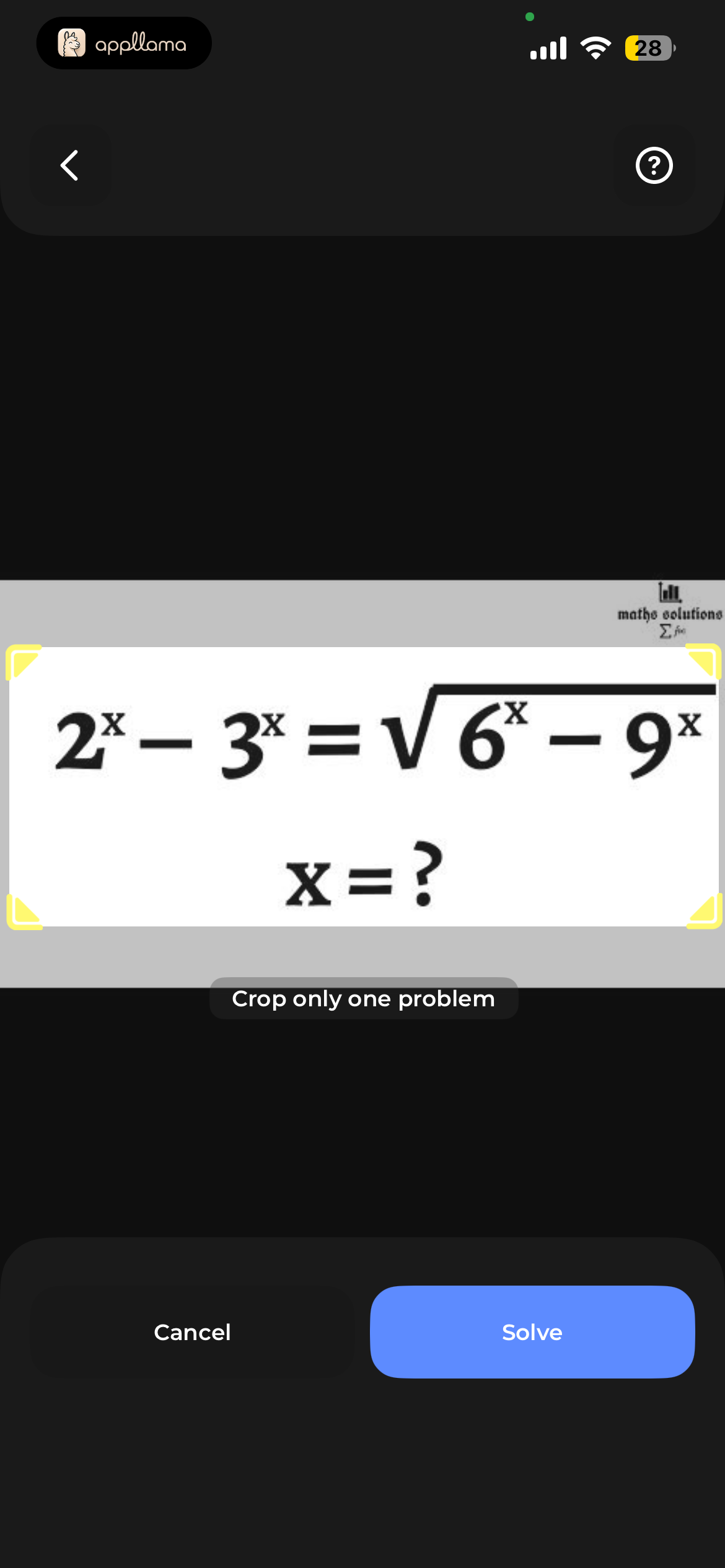 Crop Problem