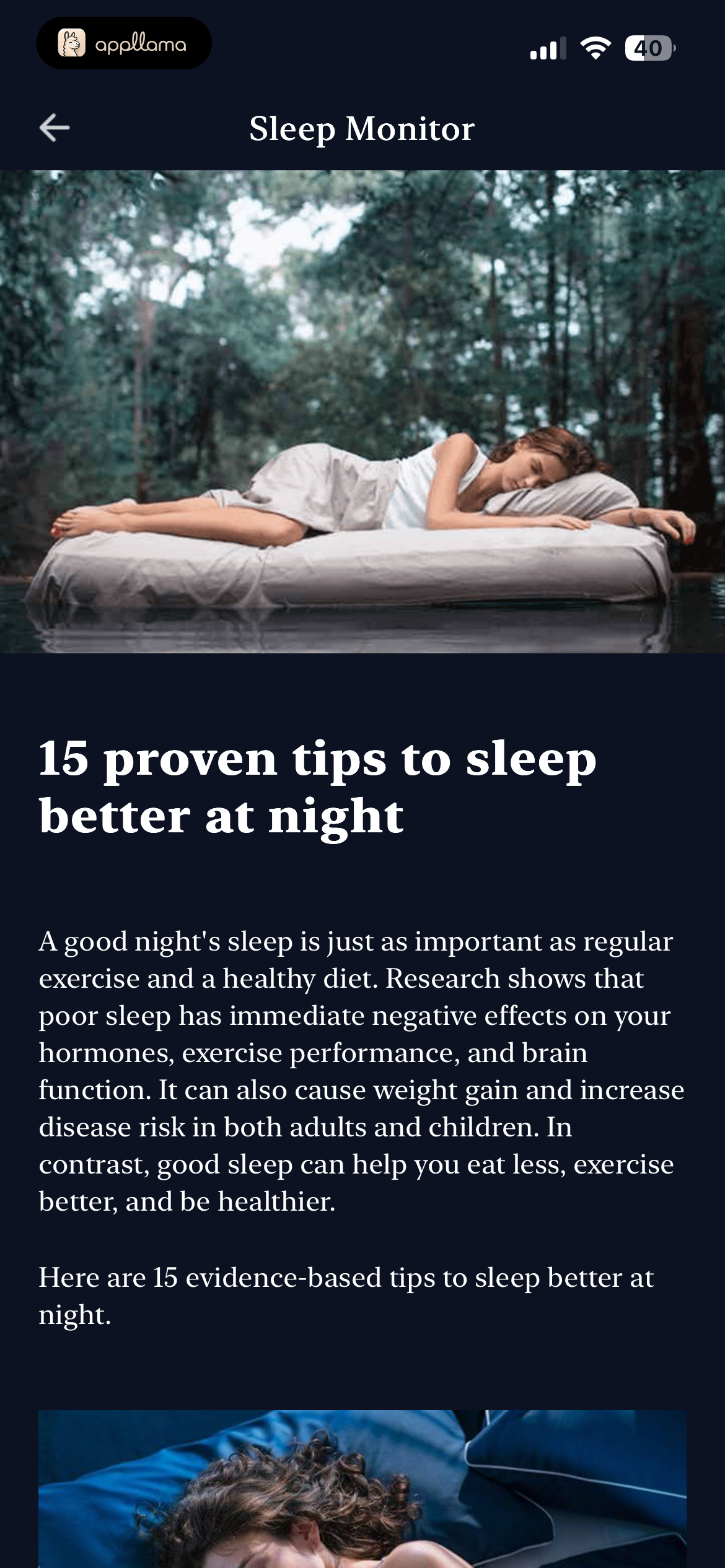 Sleep Article Detail