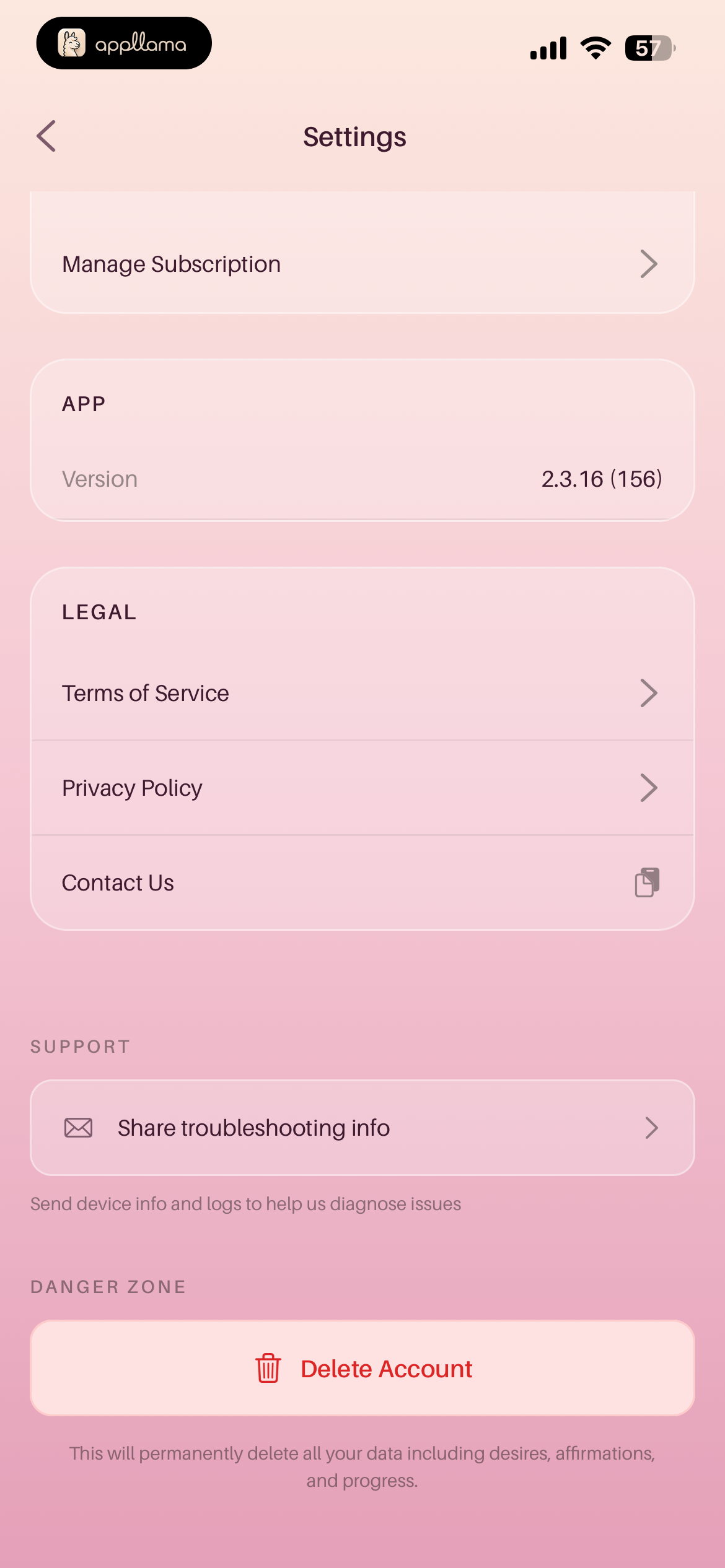 Account Settings