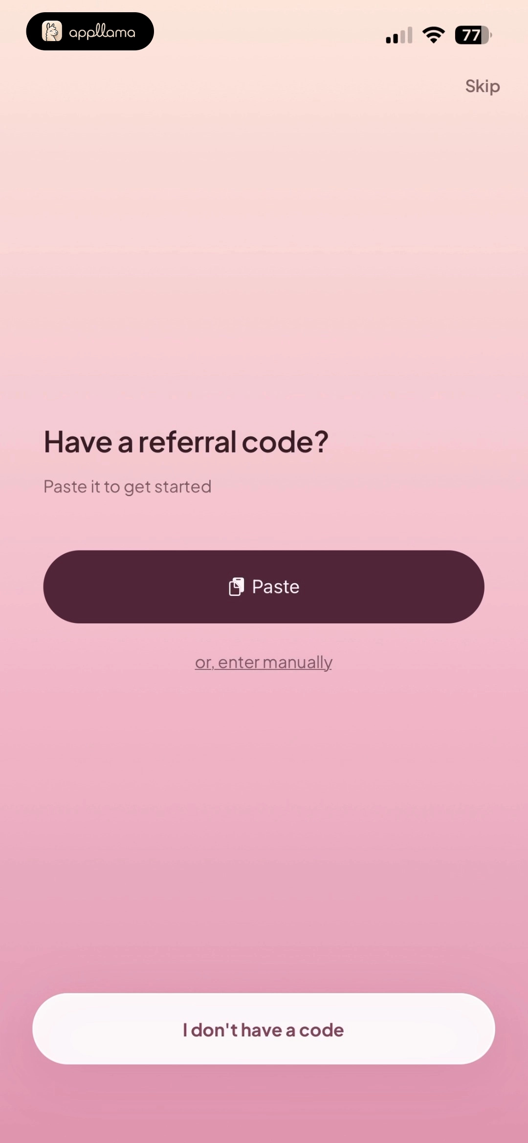Referral Code