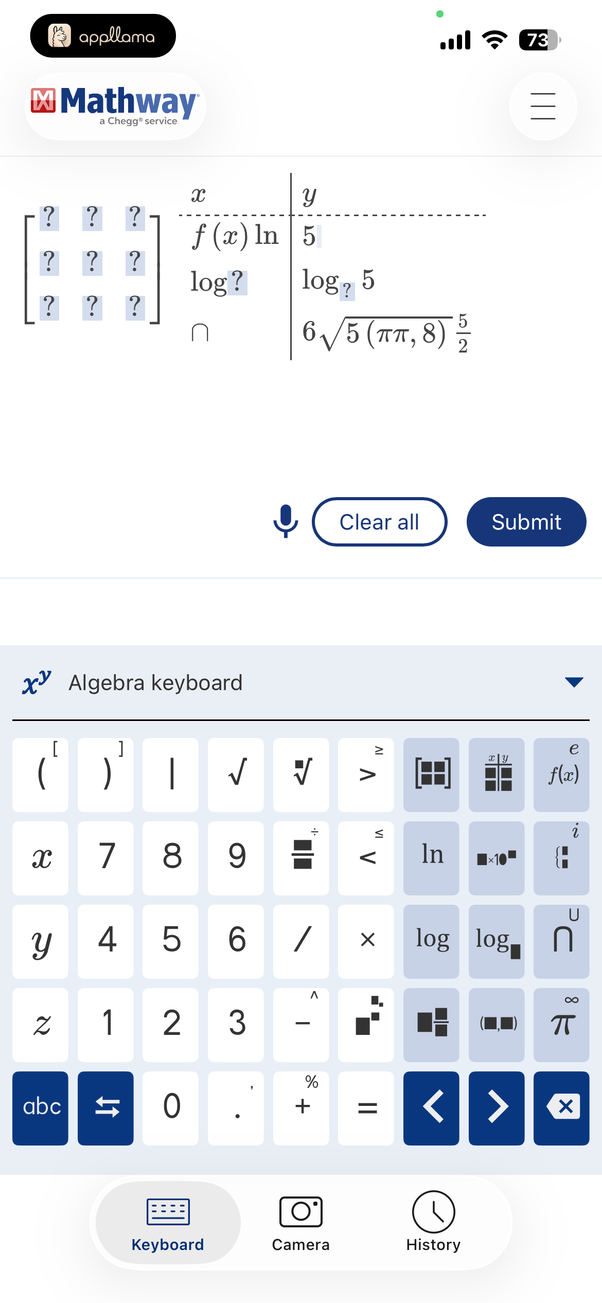 Calculator Input