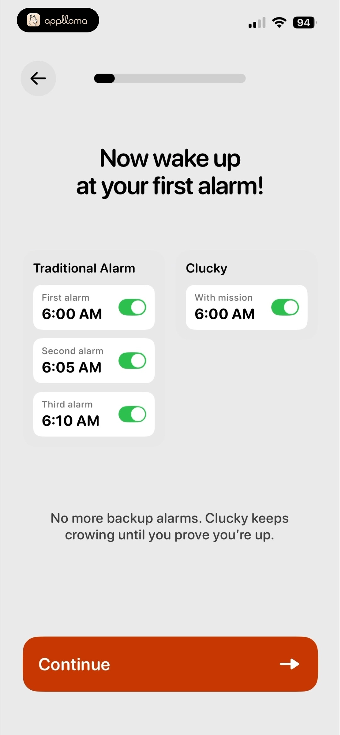 Alarm Method Comparison
