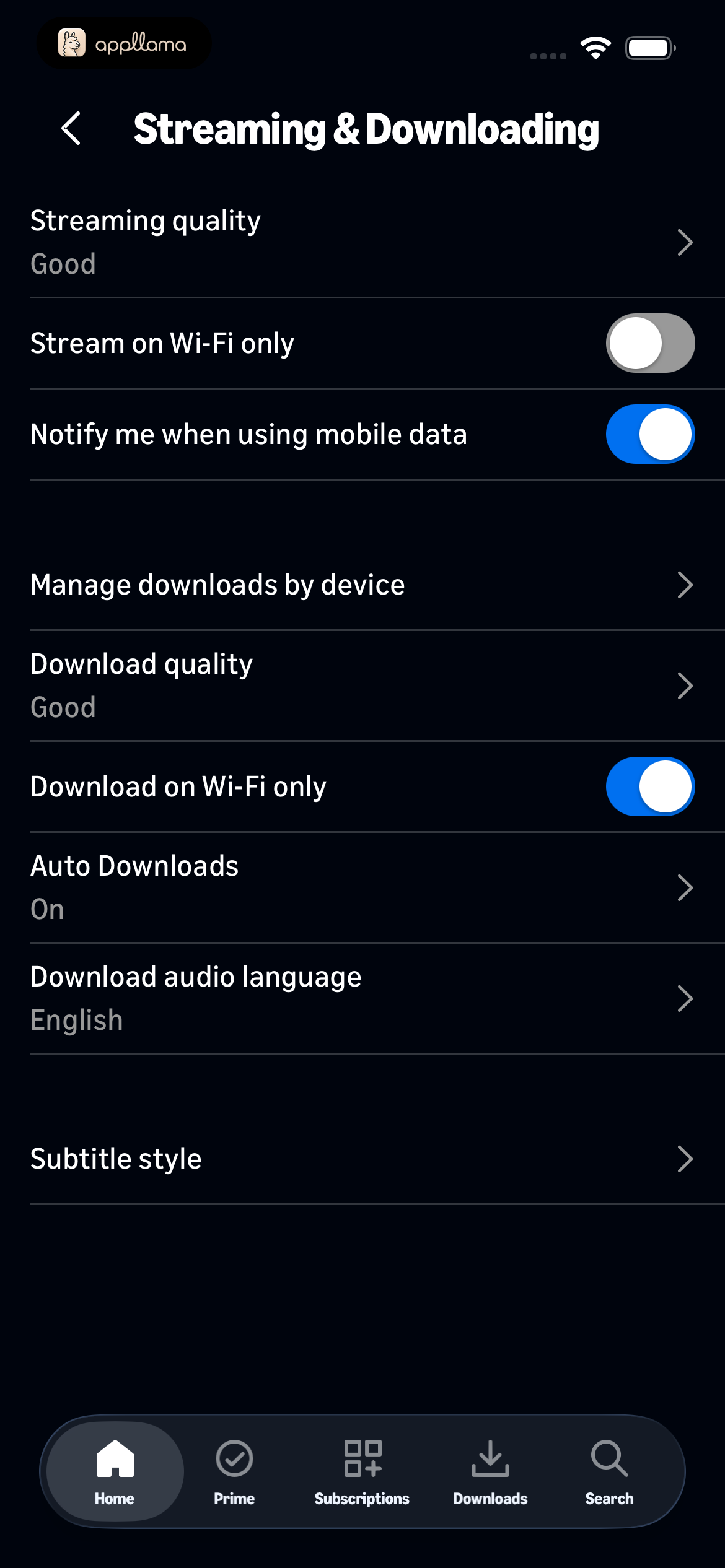 Streaming & Downloading