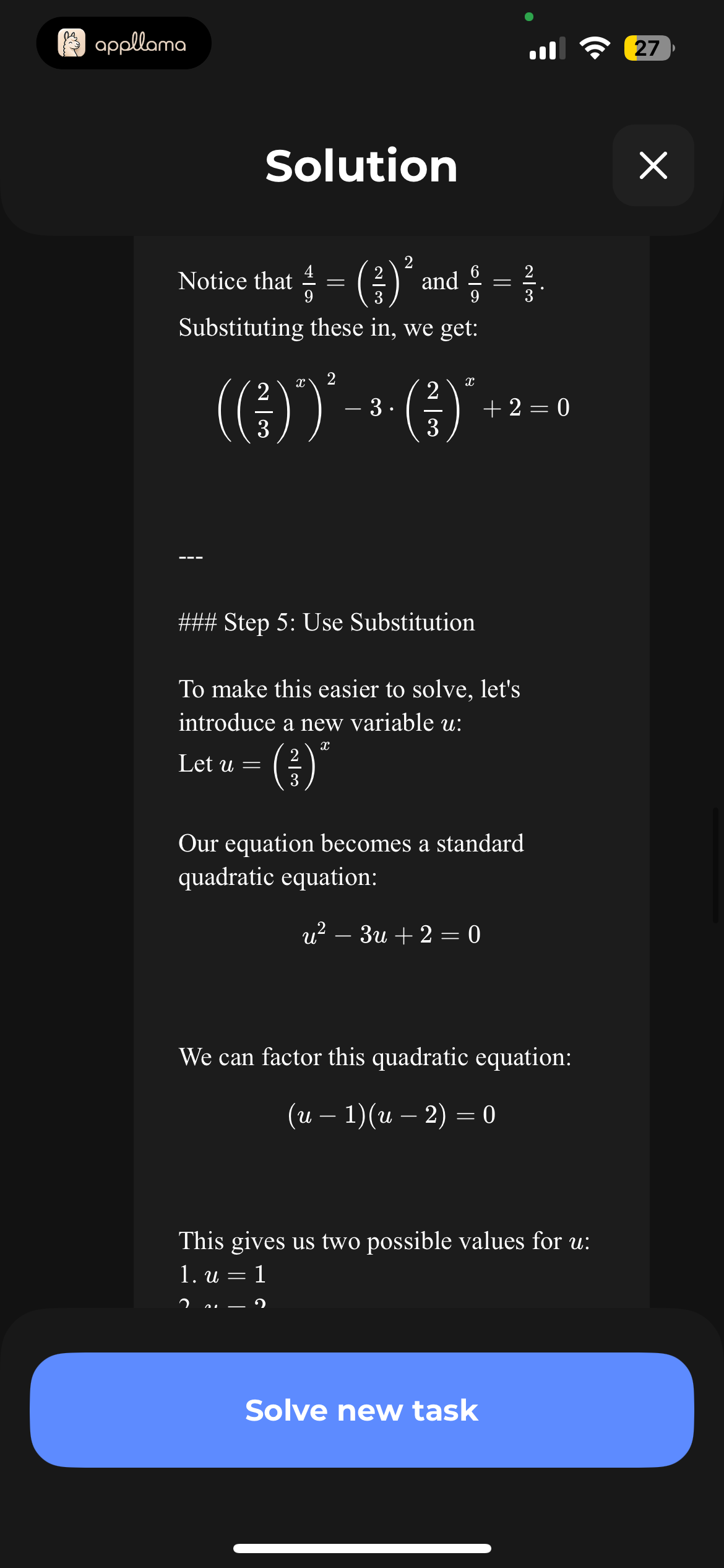 Solution