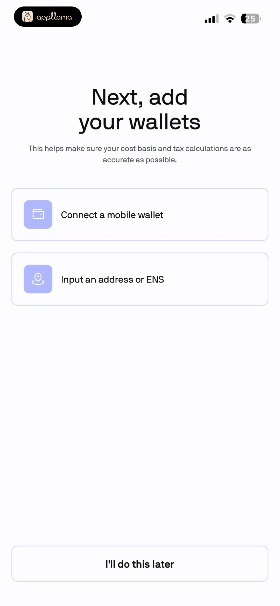 Add Wallets