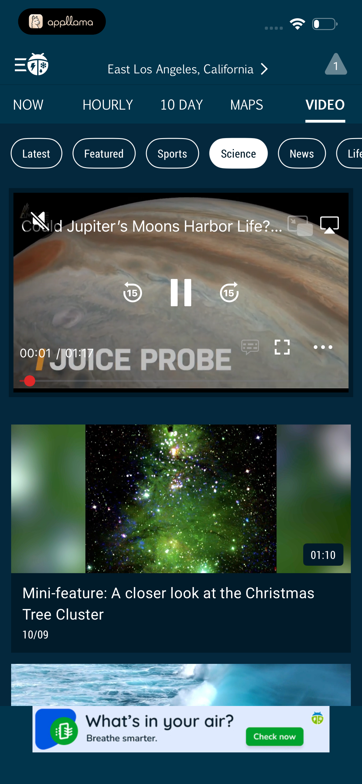 Science Video Feed
