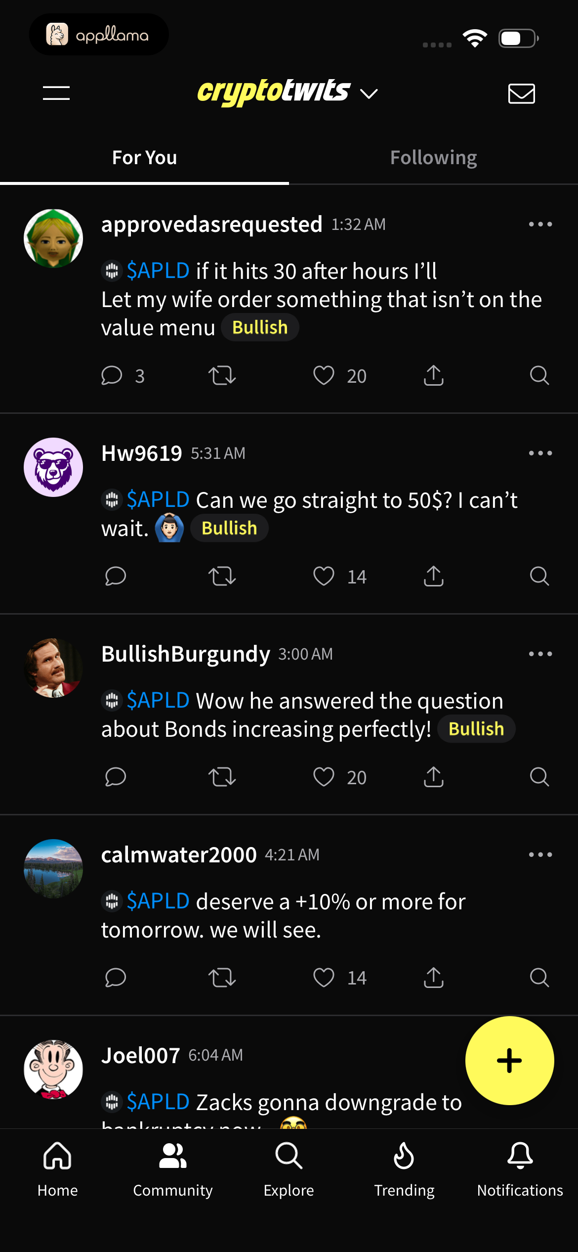 Crypto Community Feed
