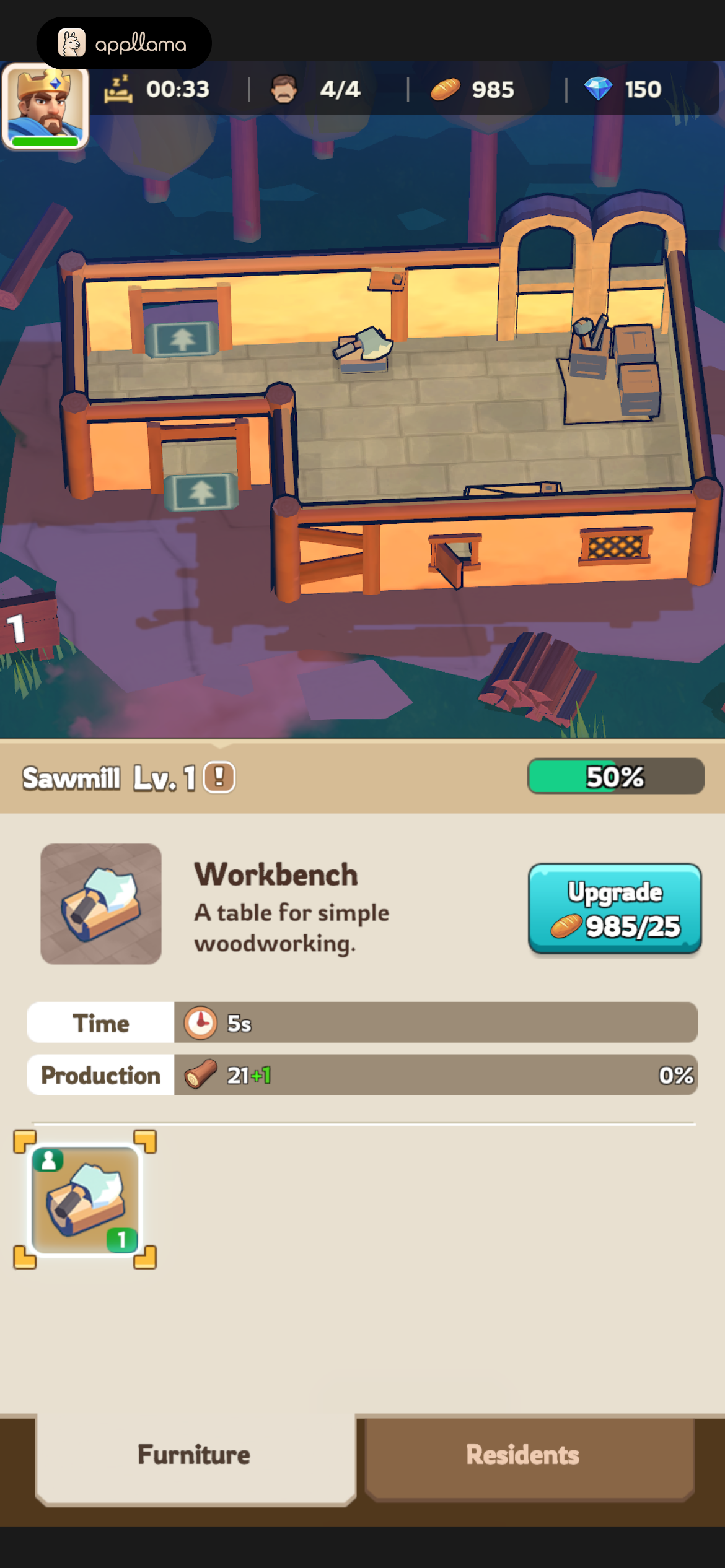 Sawmill Furniture Upgrade