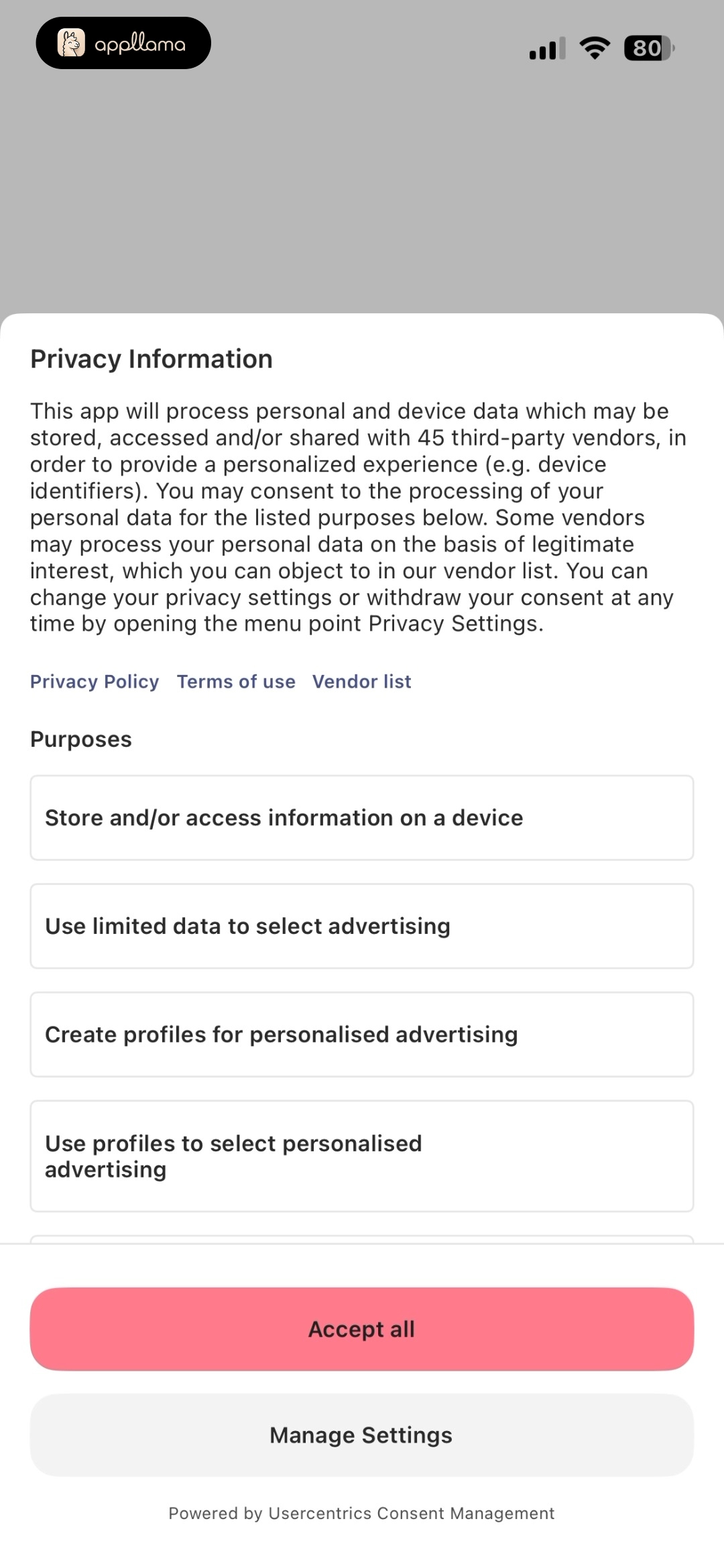 Privacy Consent