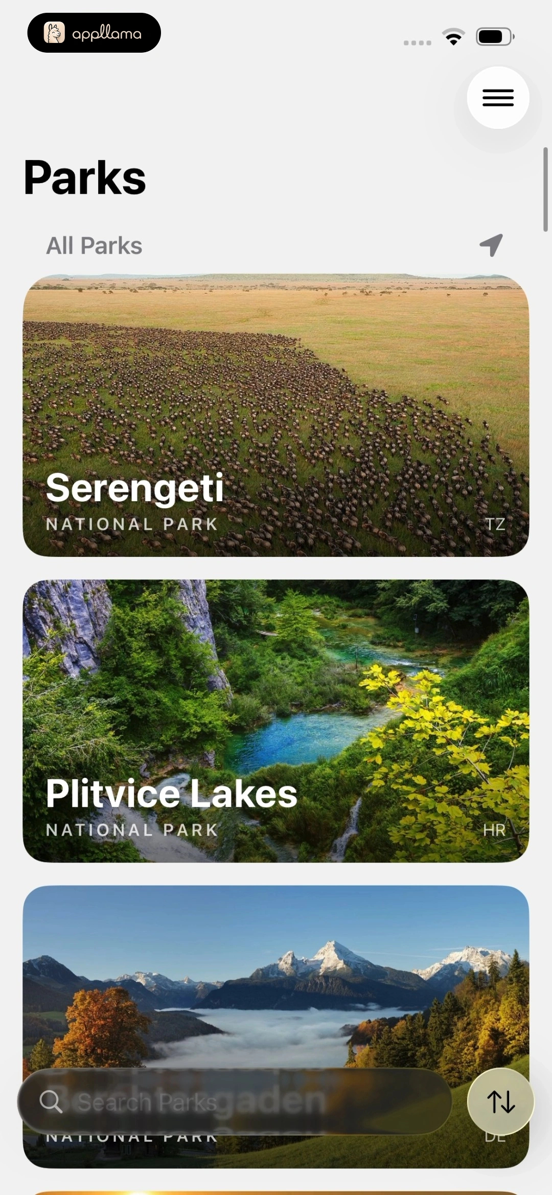 Parks List