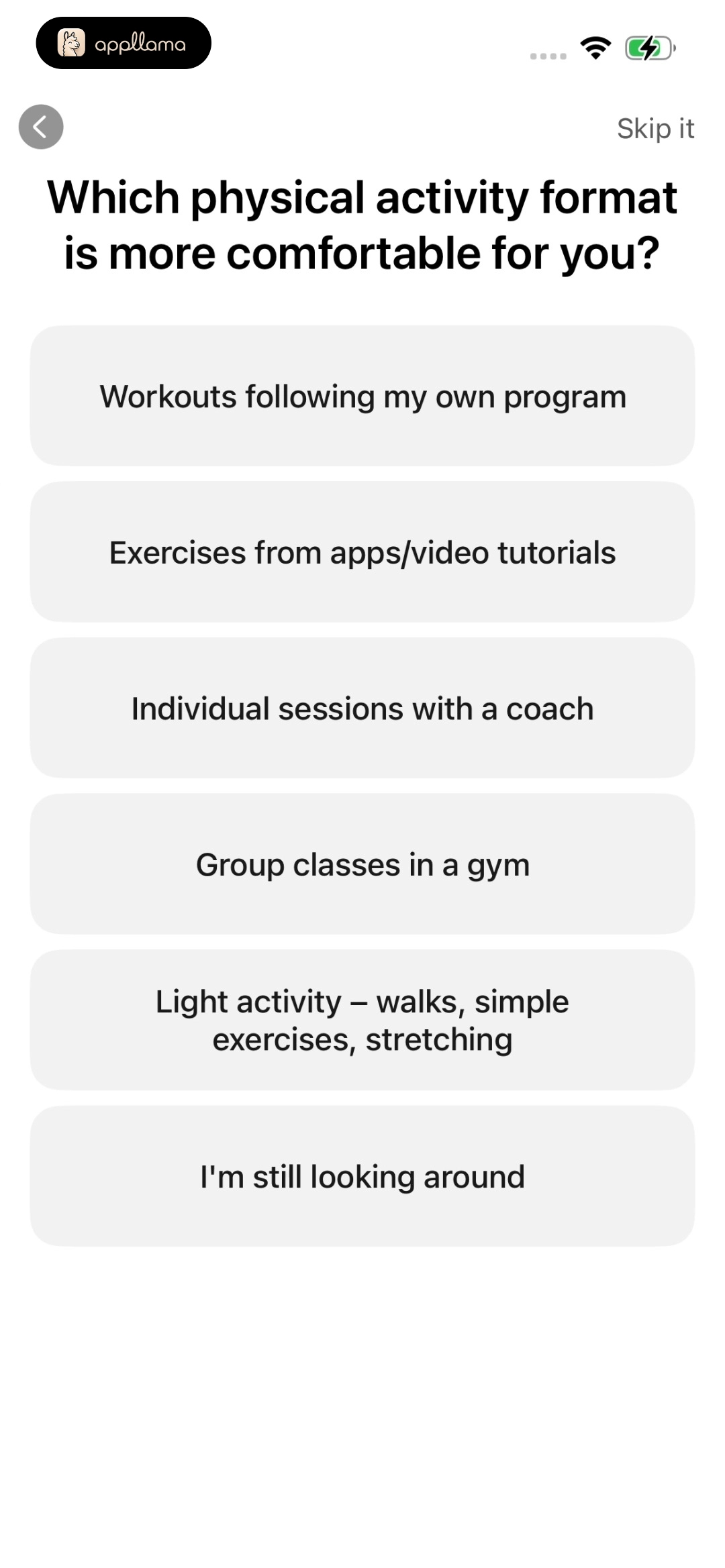 Activity Format
