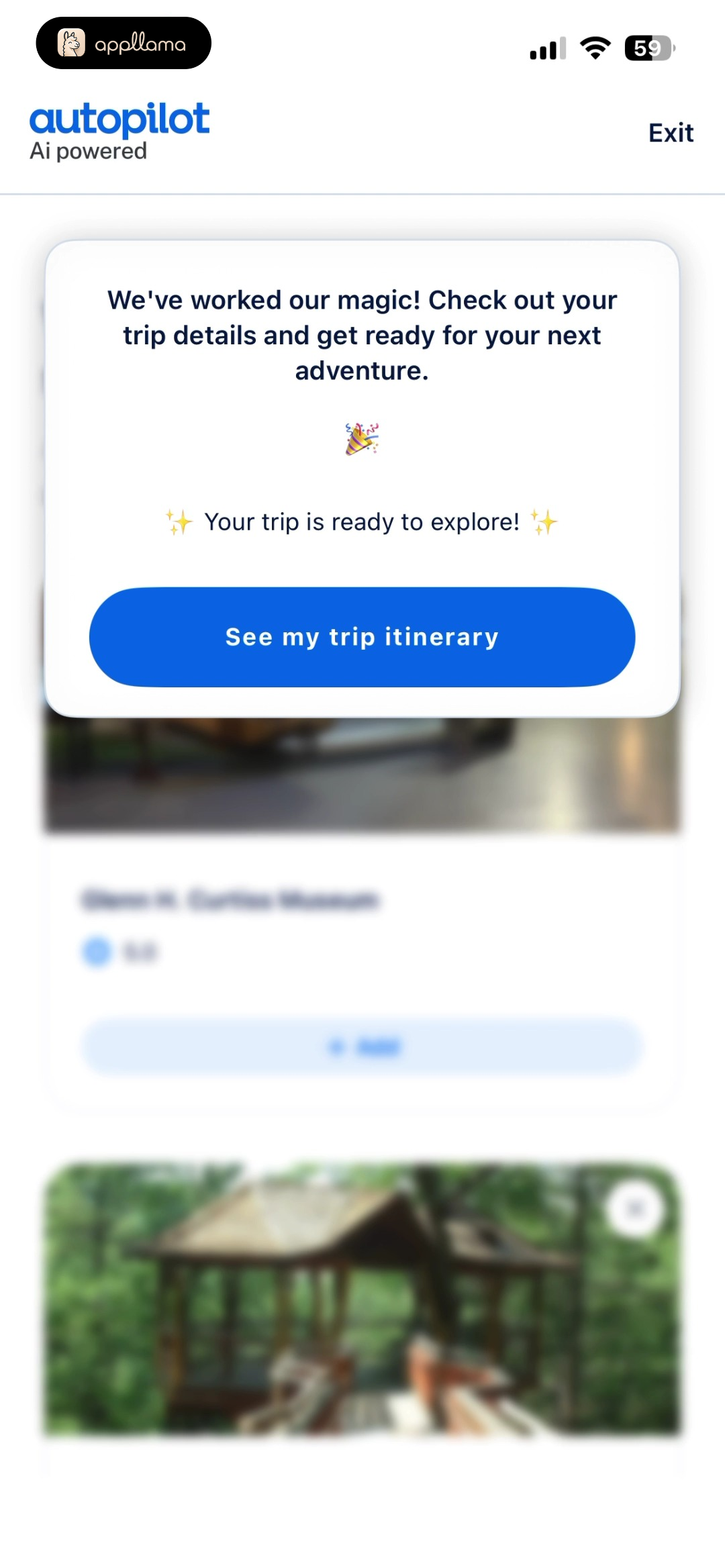 Itinerary Ready