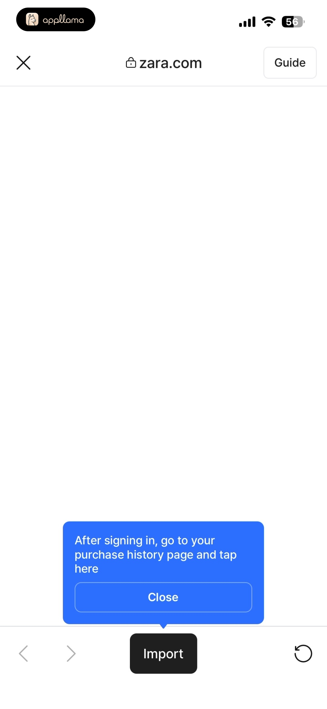 Zara Import Browser