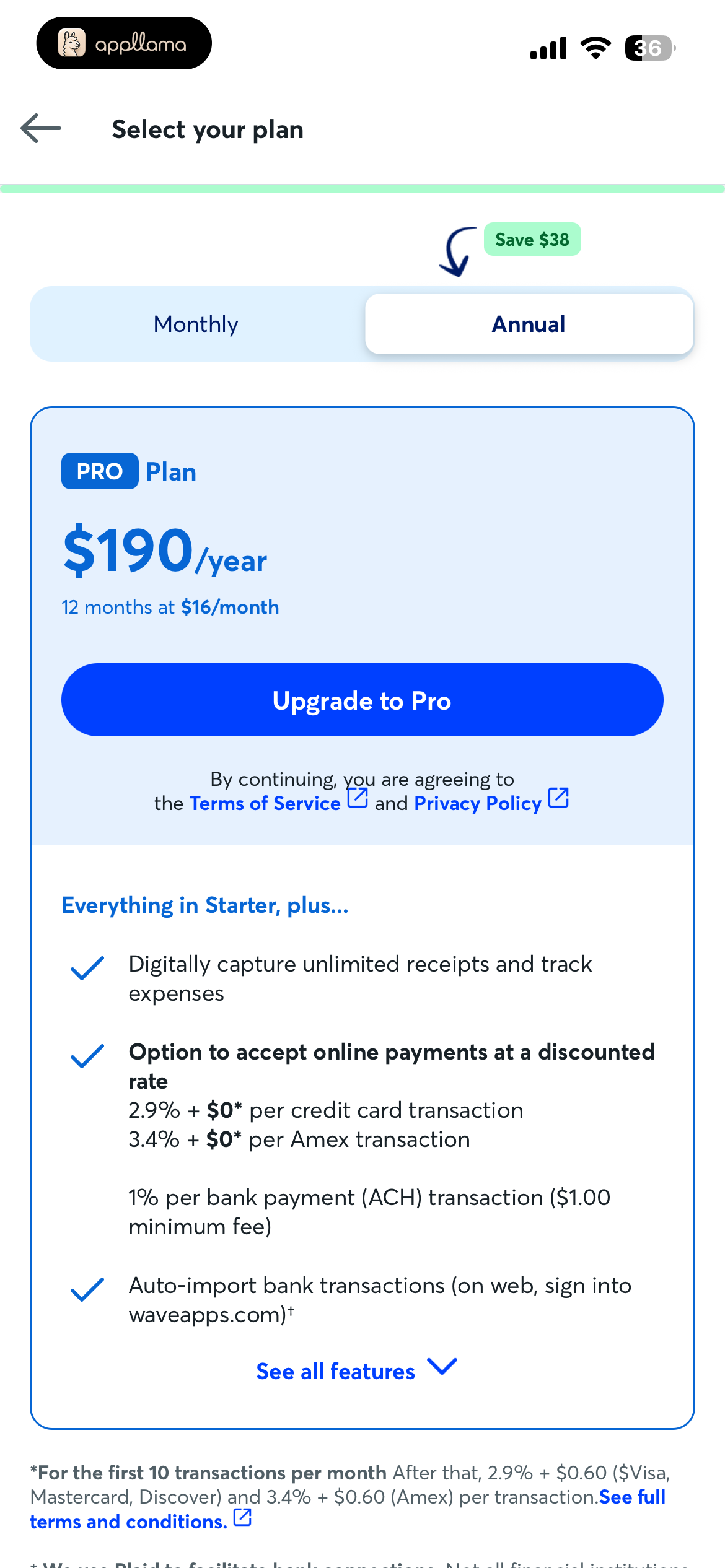 Pro Annual Plan