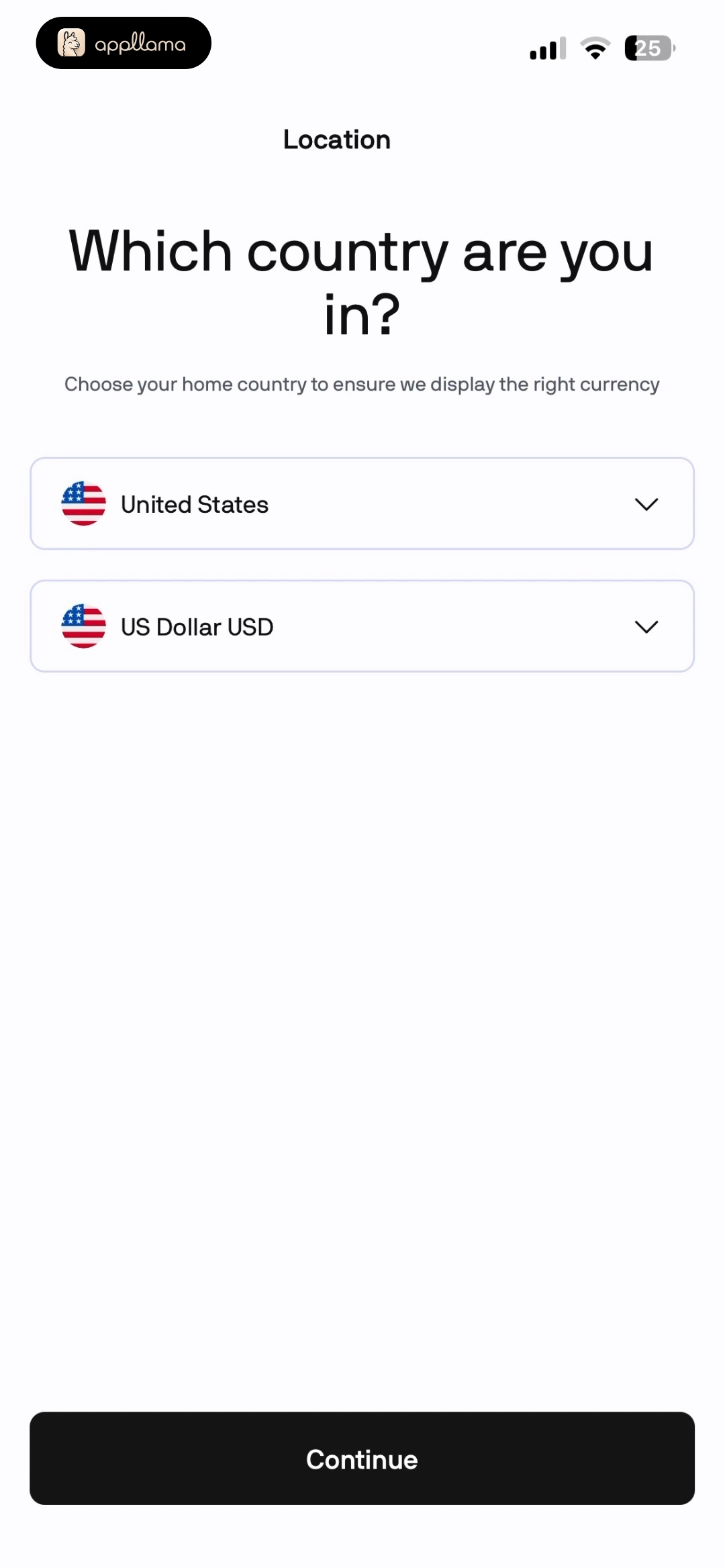 Country Selection