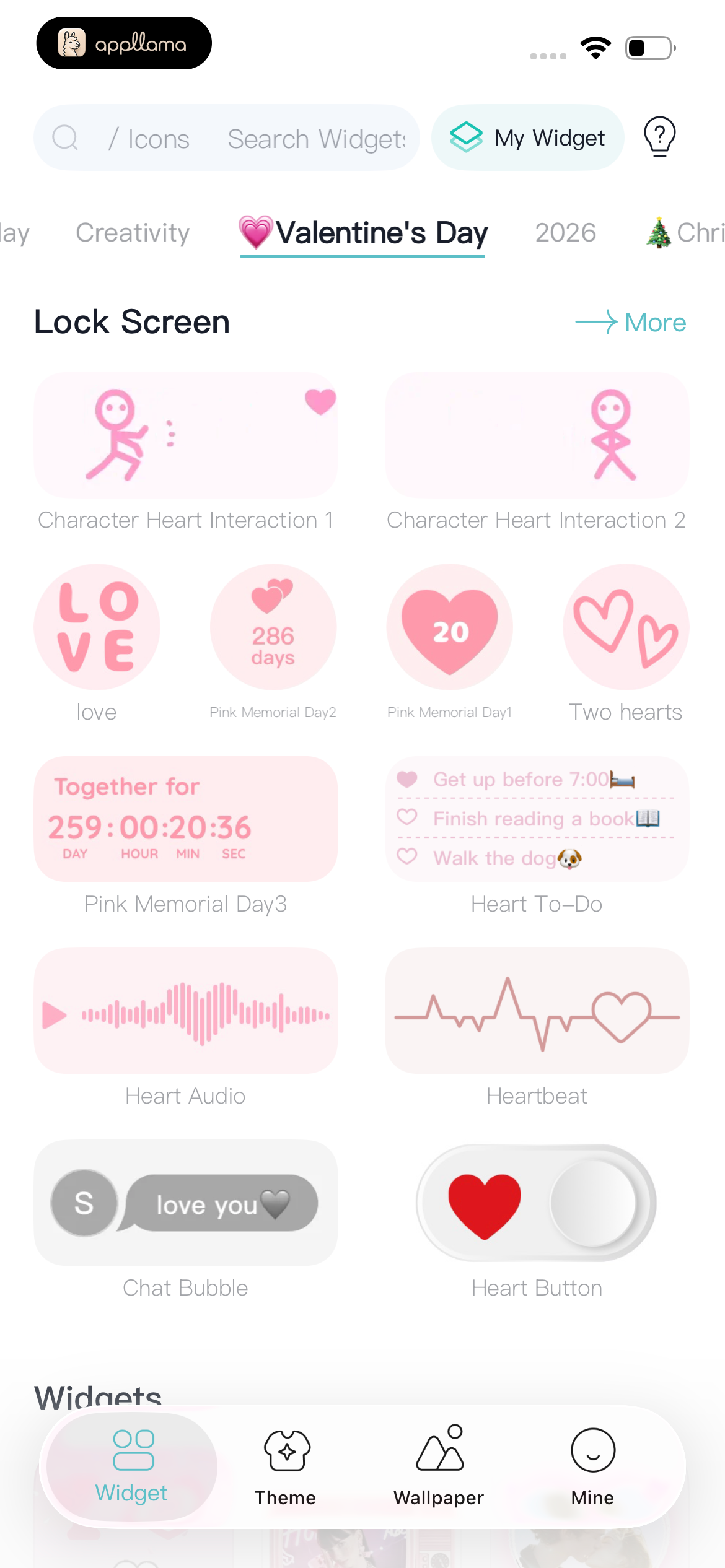 Love Widgets