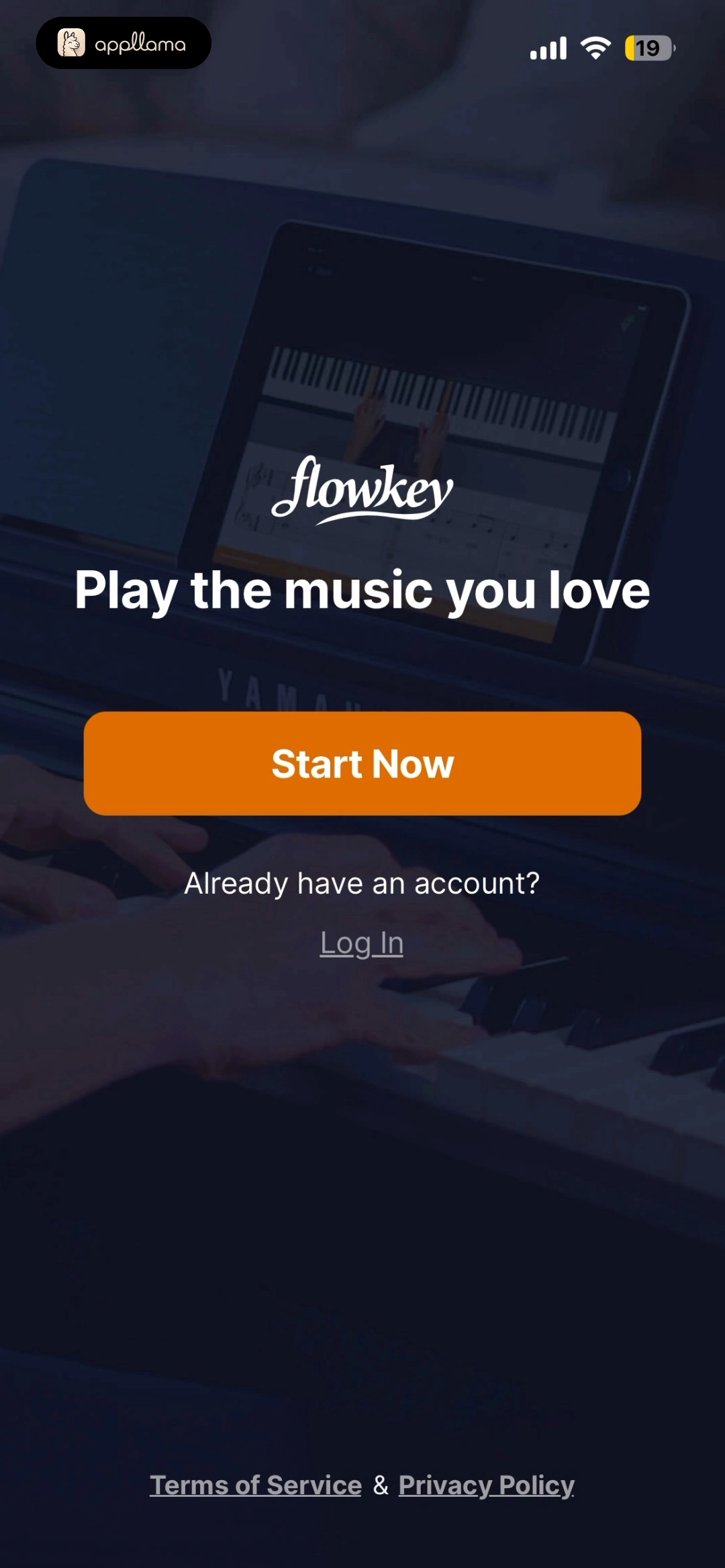 Welcome Screen