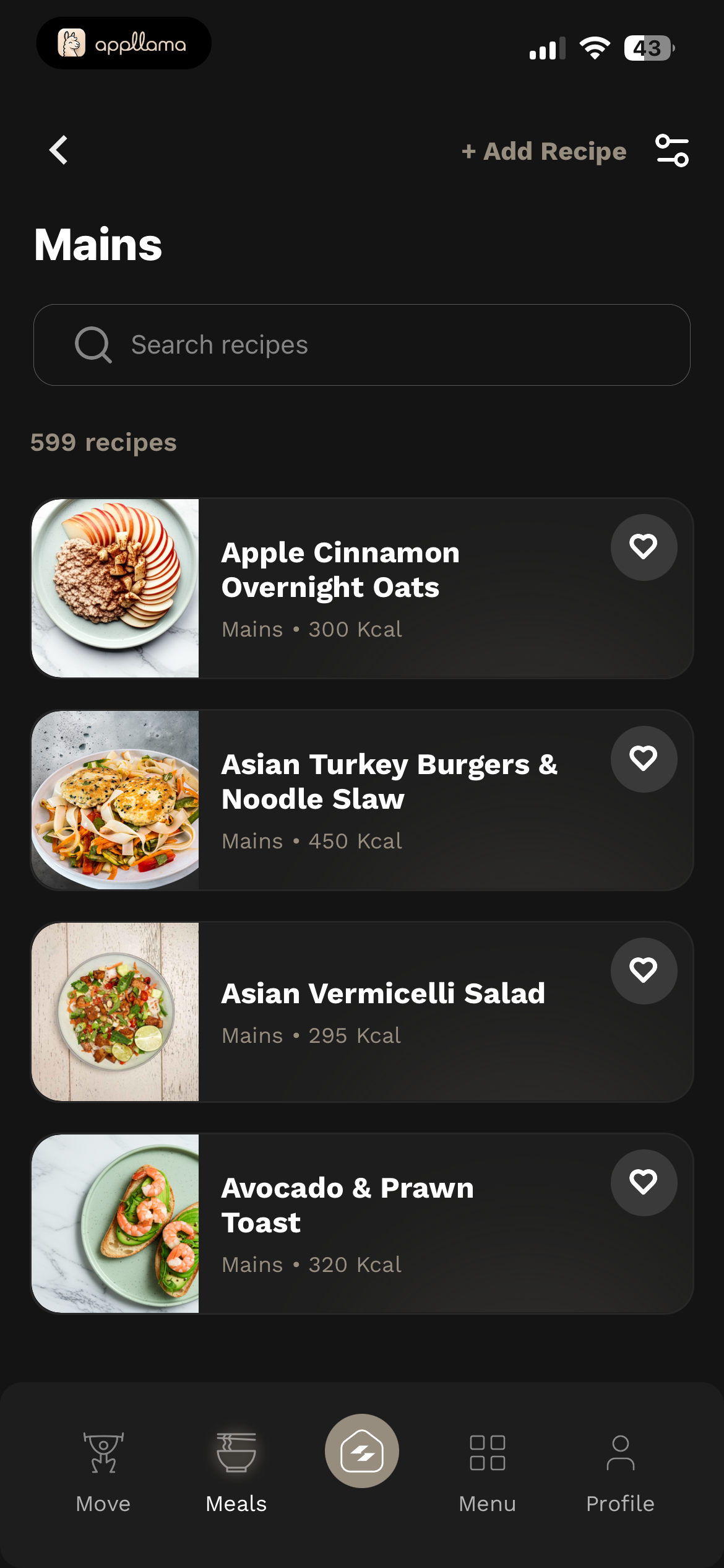 Meal Search Results