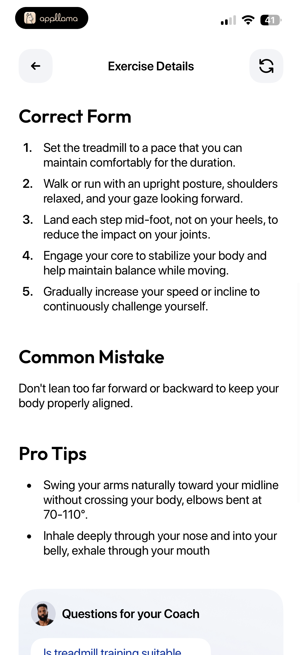 Treadmill Form Tips