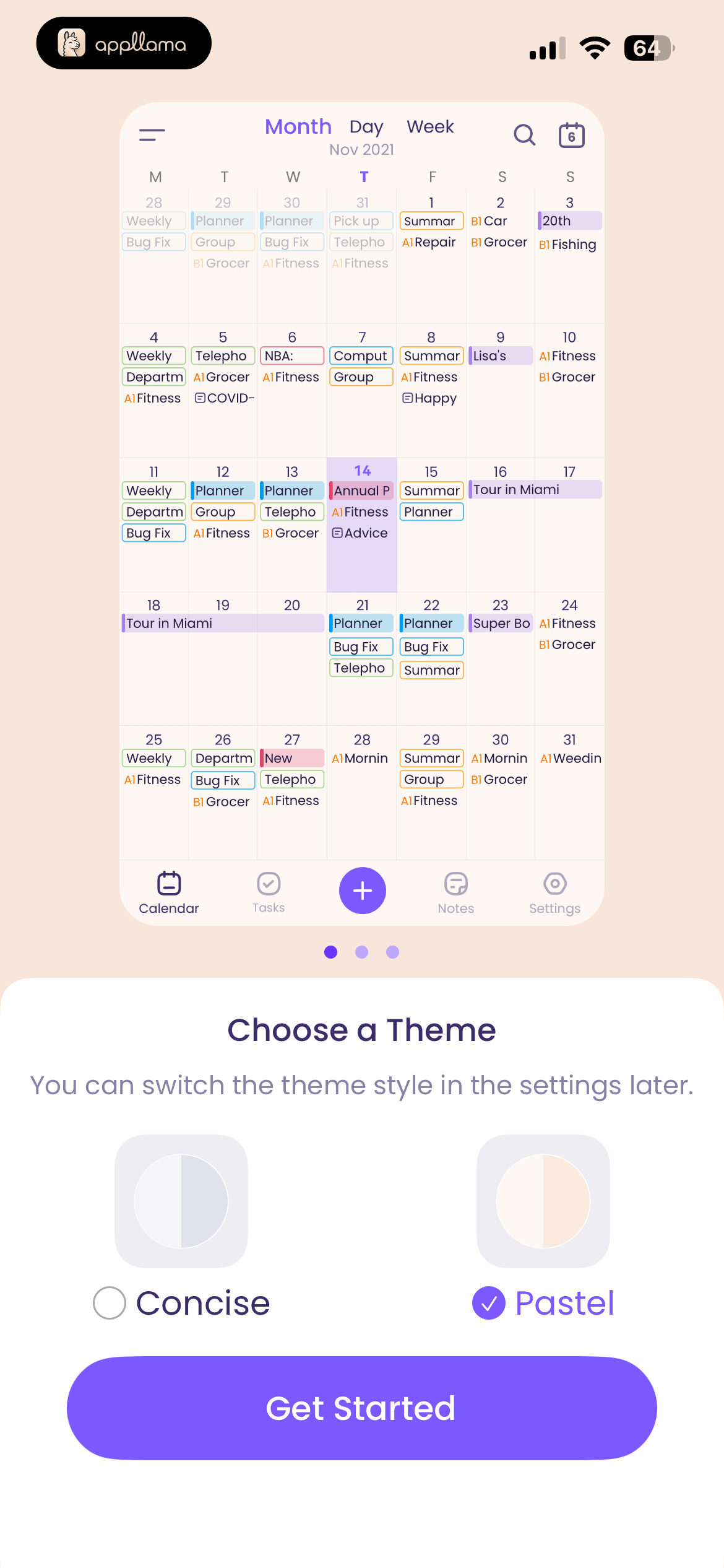 Theme Selection