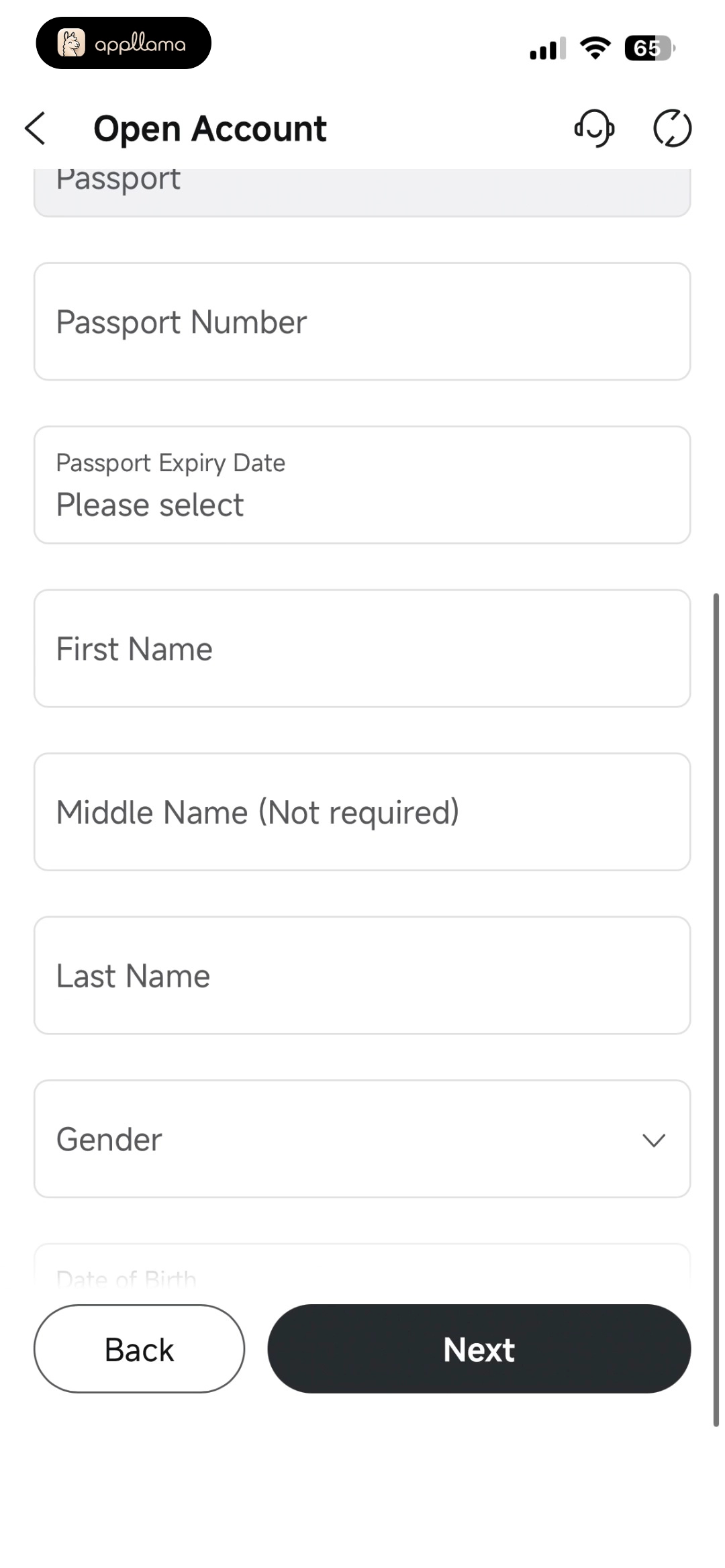 Personal Details Form