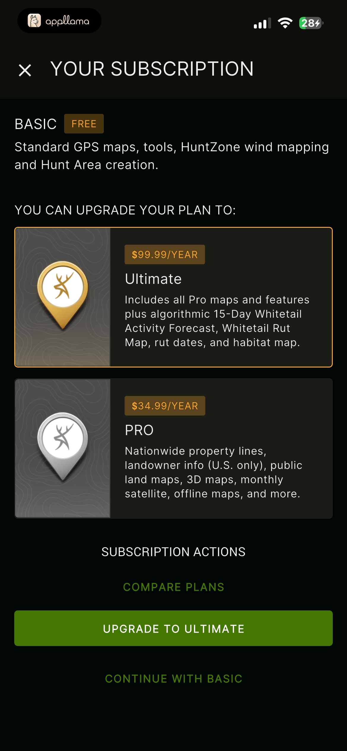 Subscription Upgrade