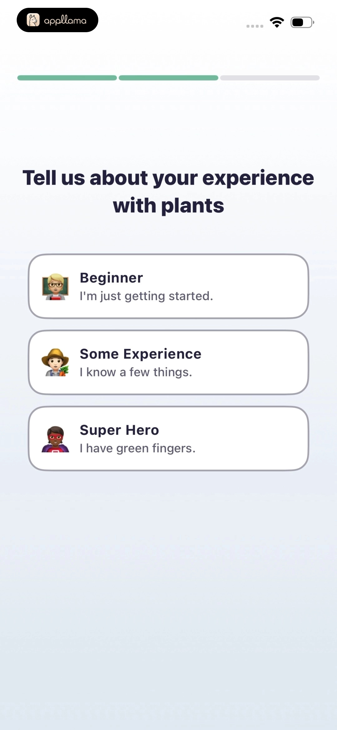 Experience Selection