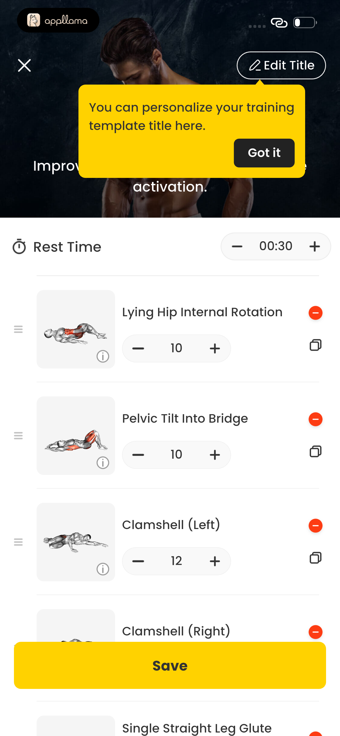 Workout Editor