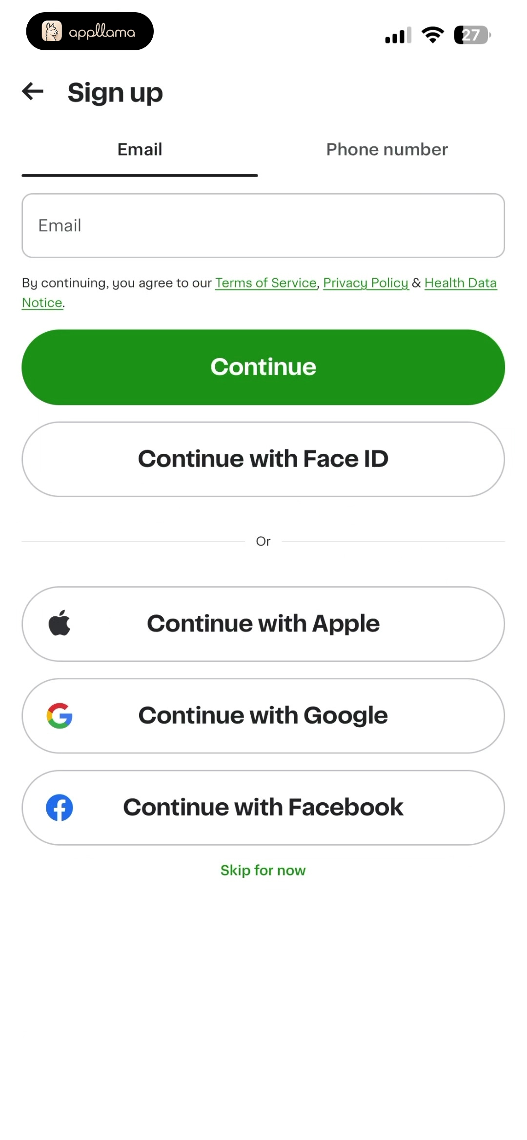 Sign Up