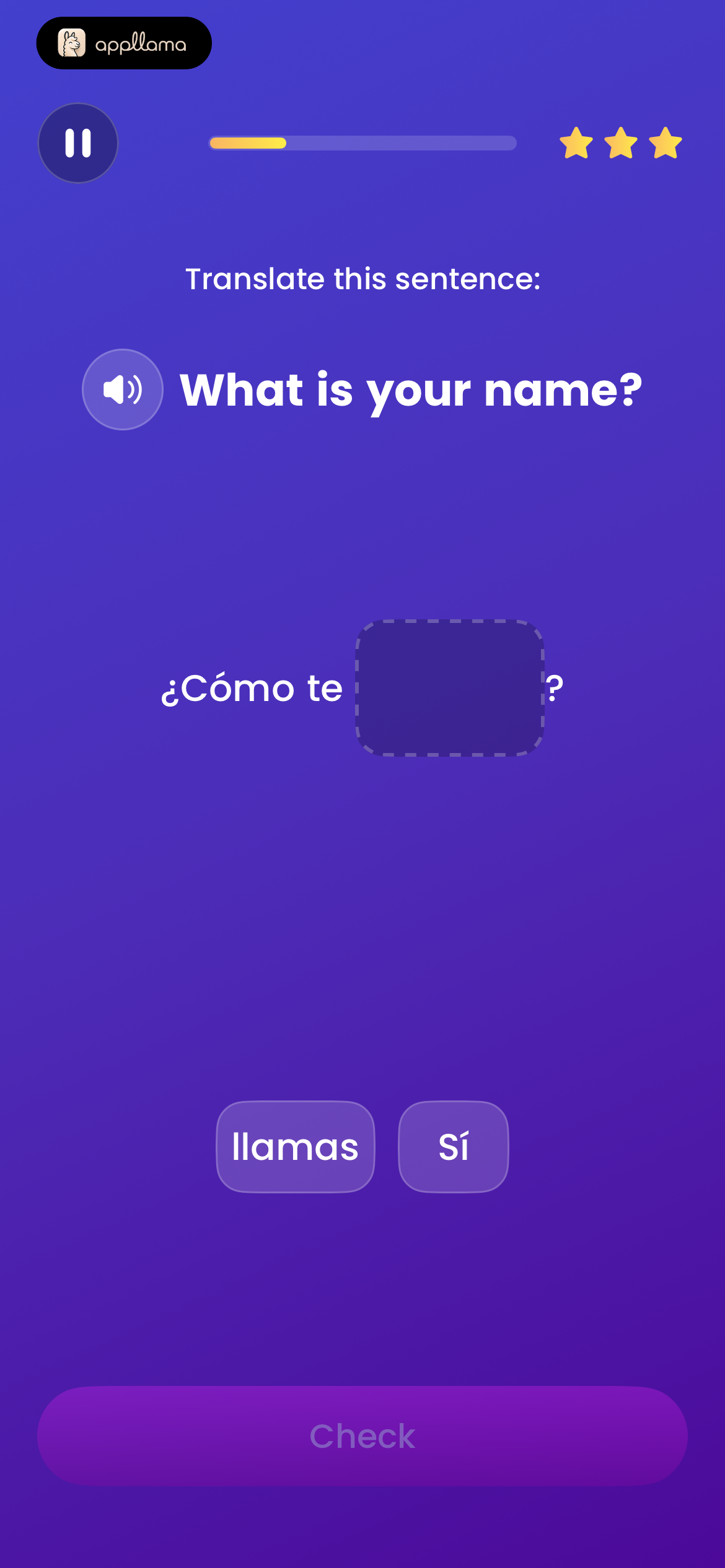 Fill-in Translation