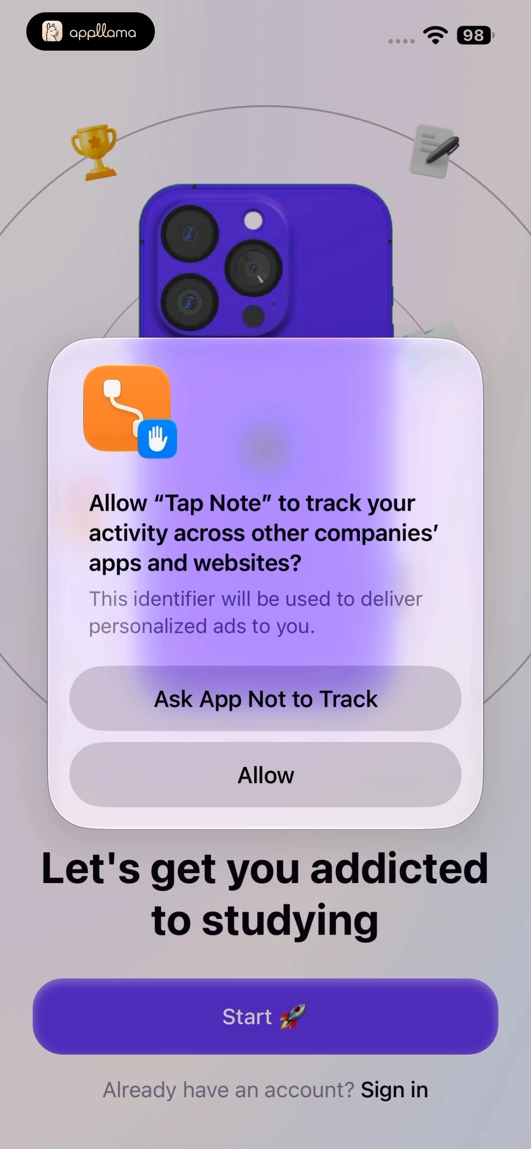 Tracking Permission