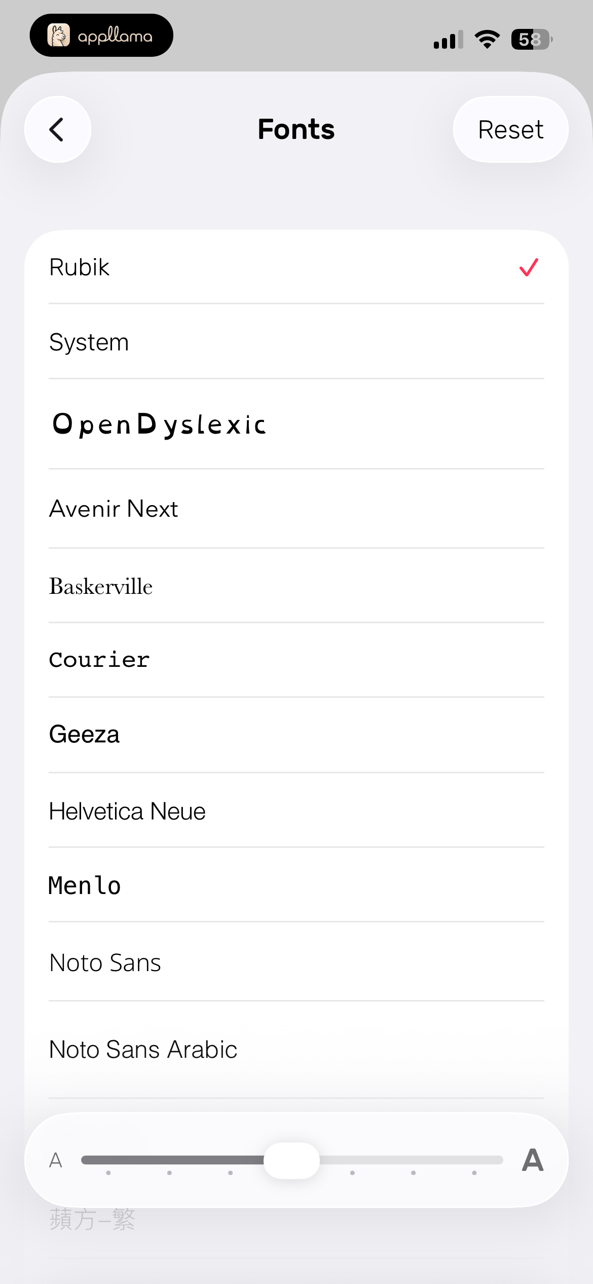 Fonts