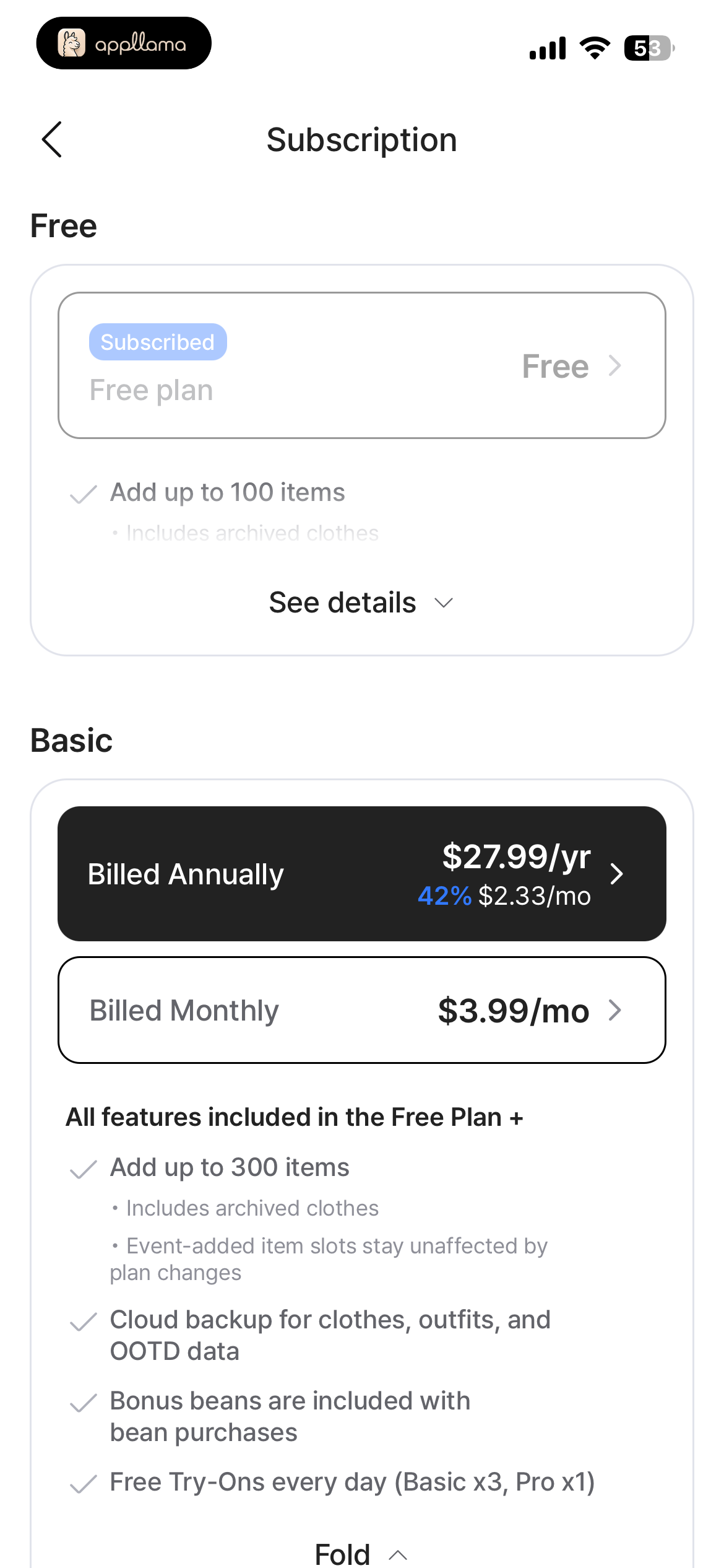Subscription Plans