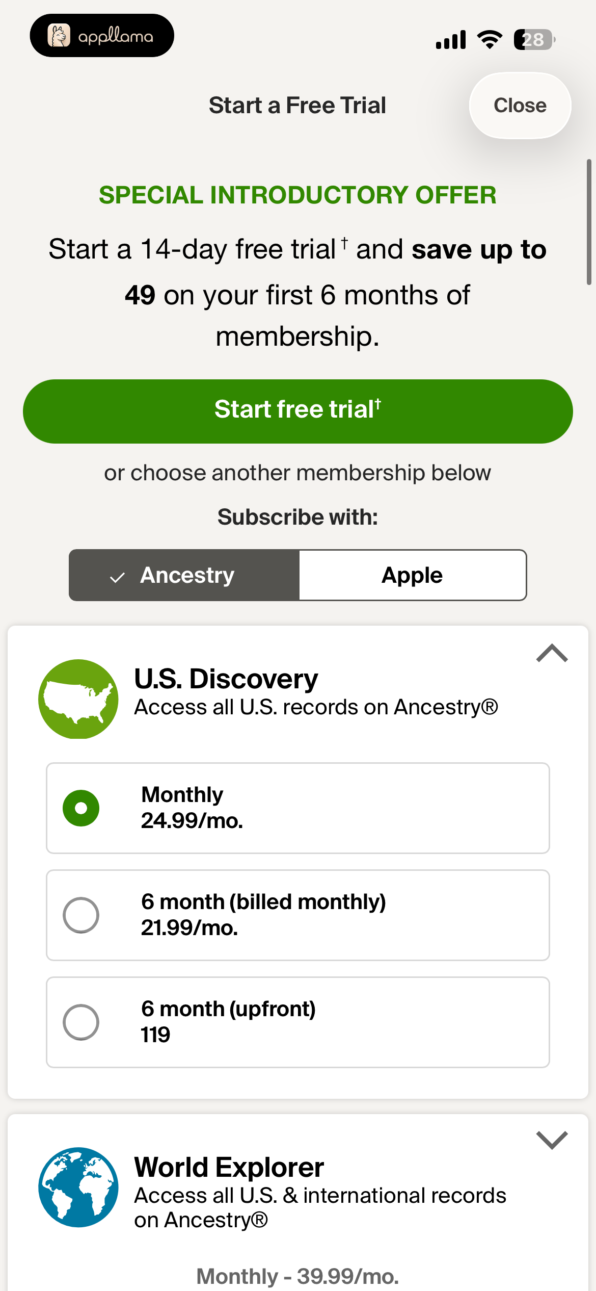 Subscription Offer