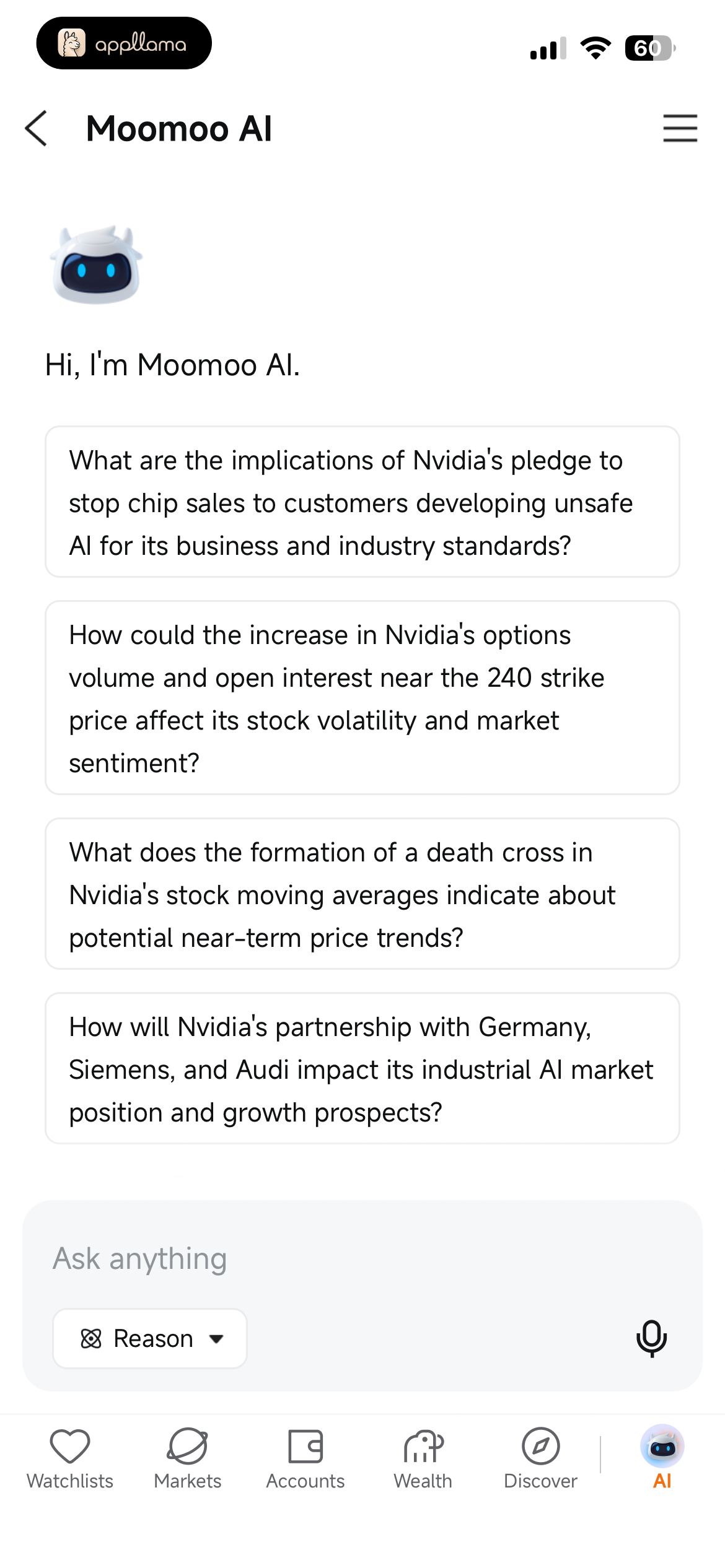 AI Assistant Welcome Chat