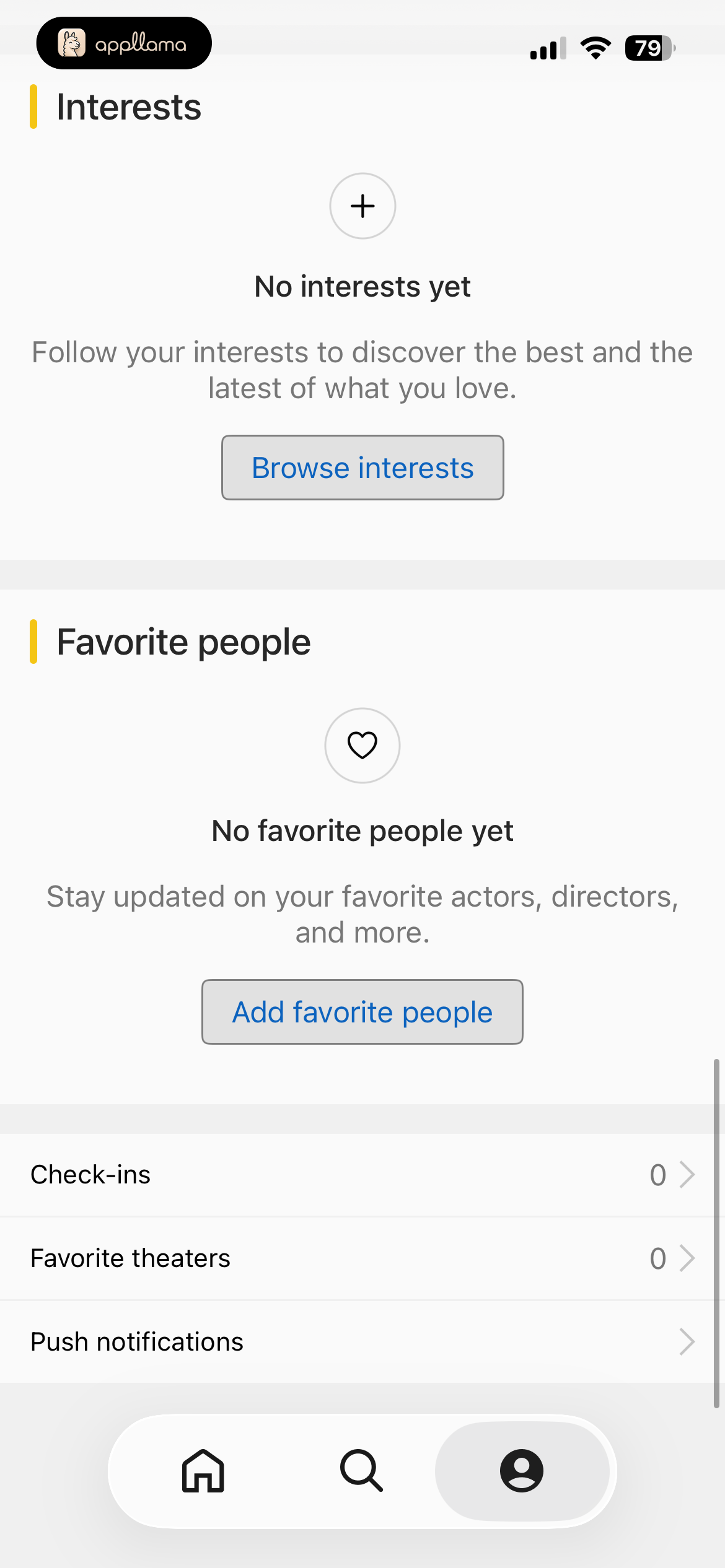 Profile Interests