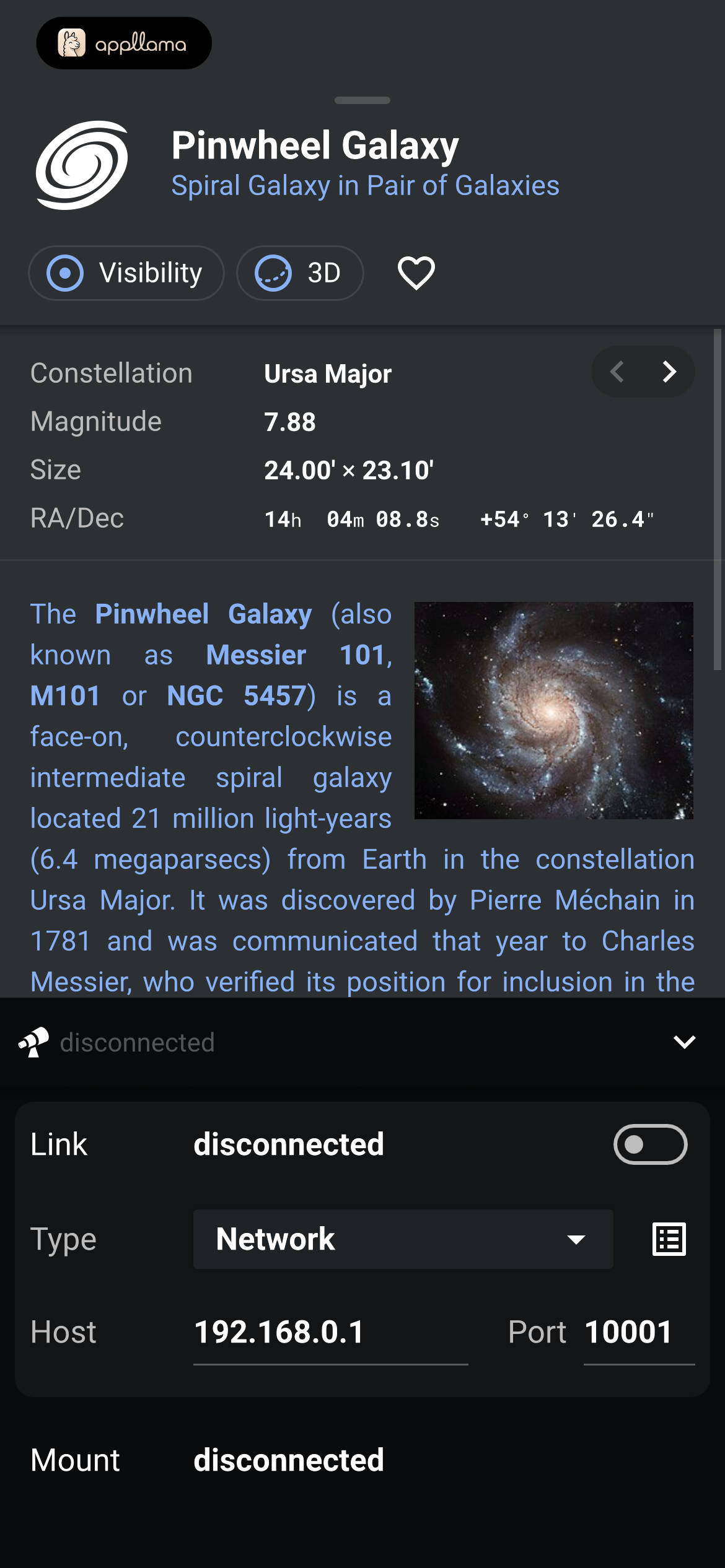Pinwheel Galaxy Details